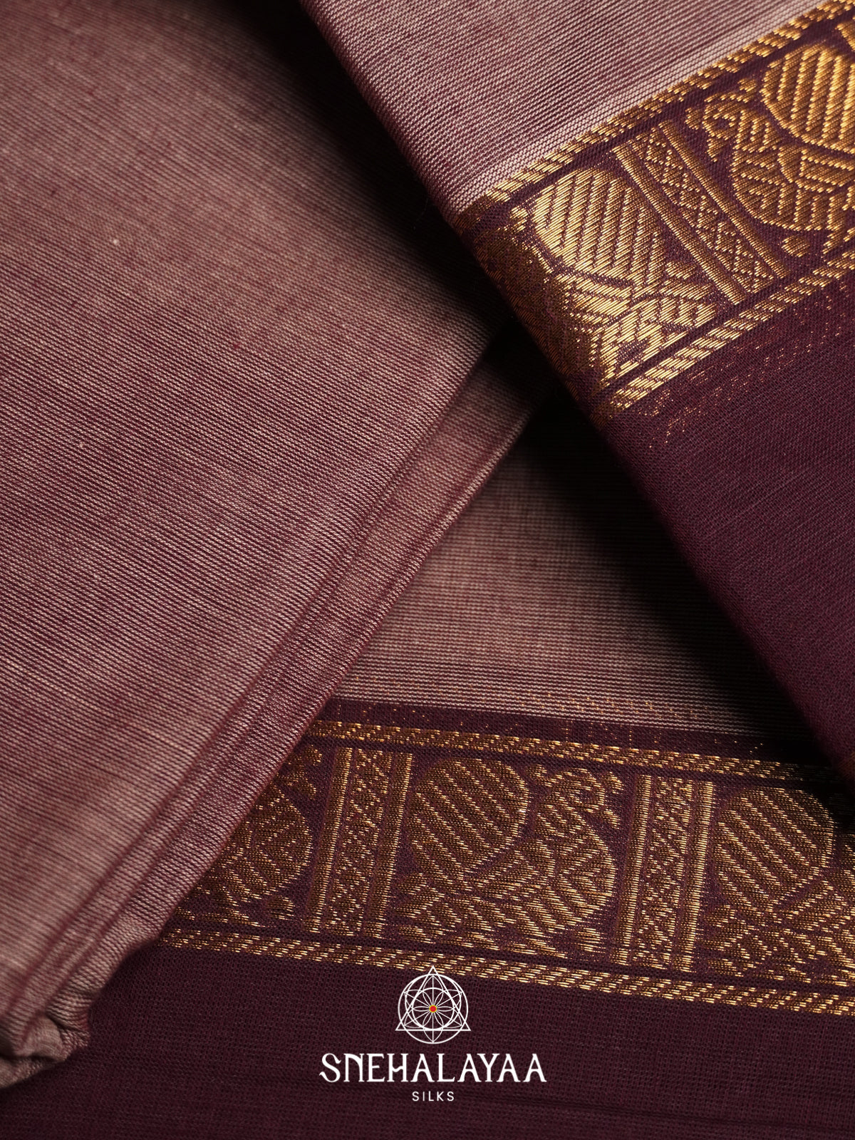 Brown Chettinad Cotton Saree