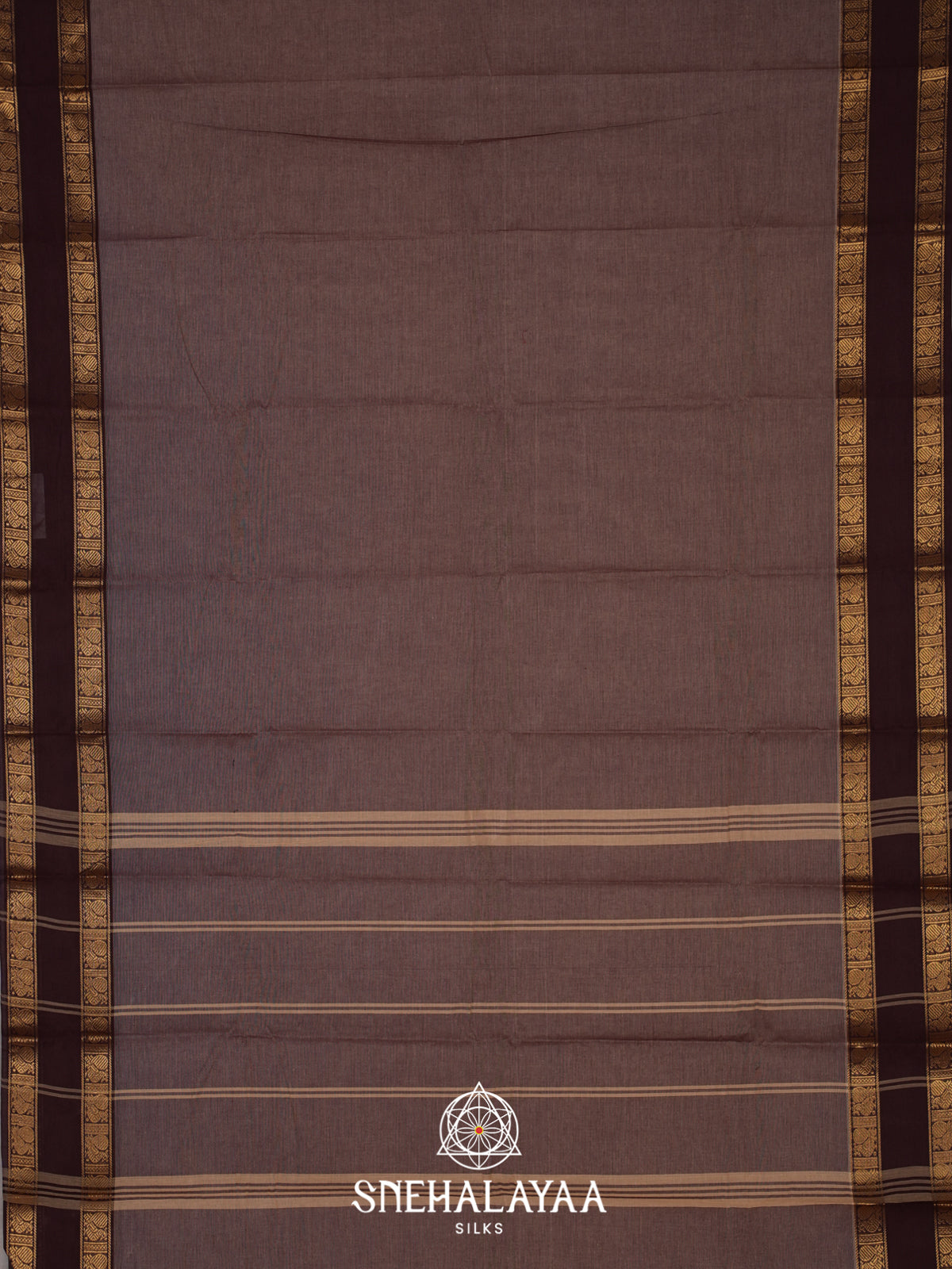 Brown Chettinad Cotton Saree