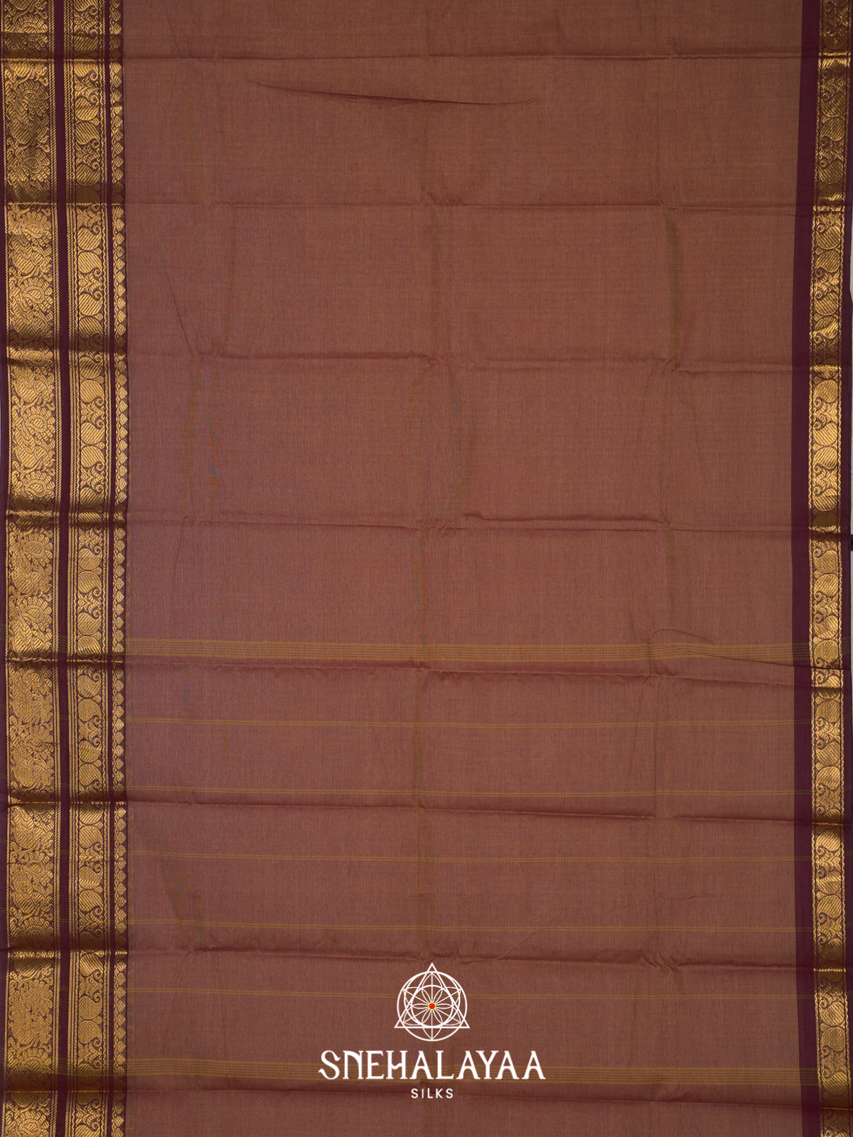 Brown Chettinad Cotton Saree