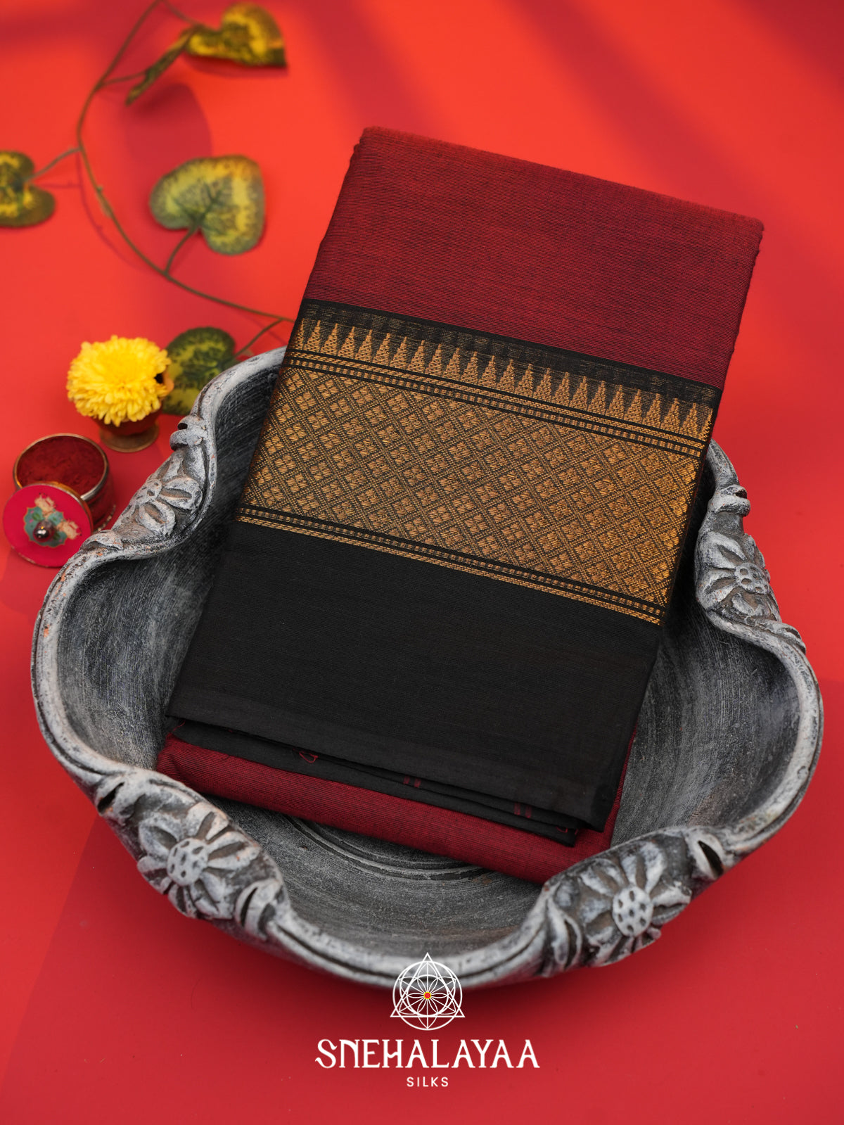 Meganta Chettinad Cotton Saree