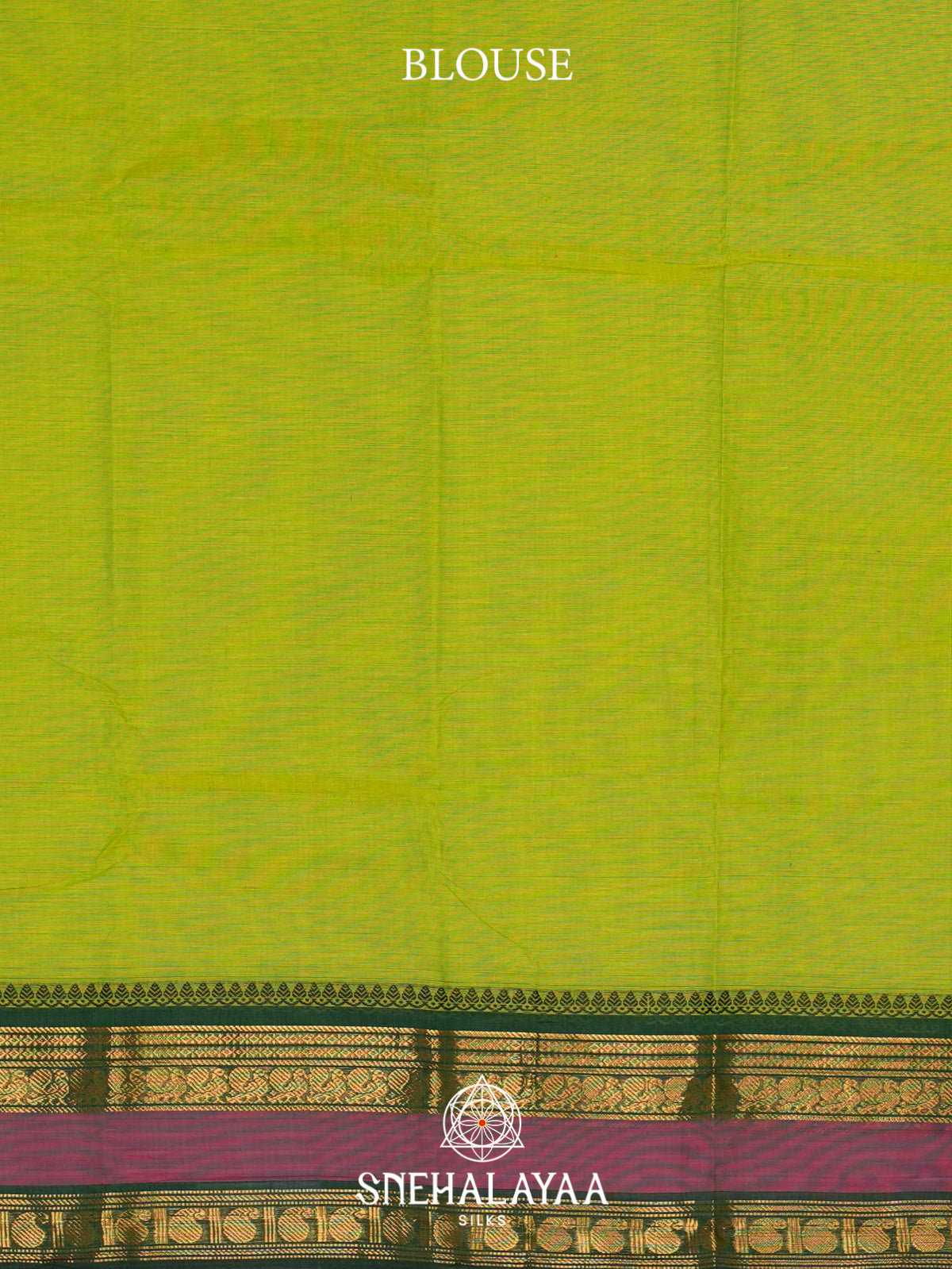Parrot Green Chettinad Cotton Saree