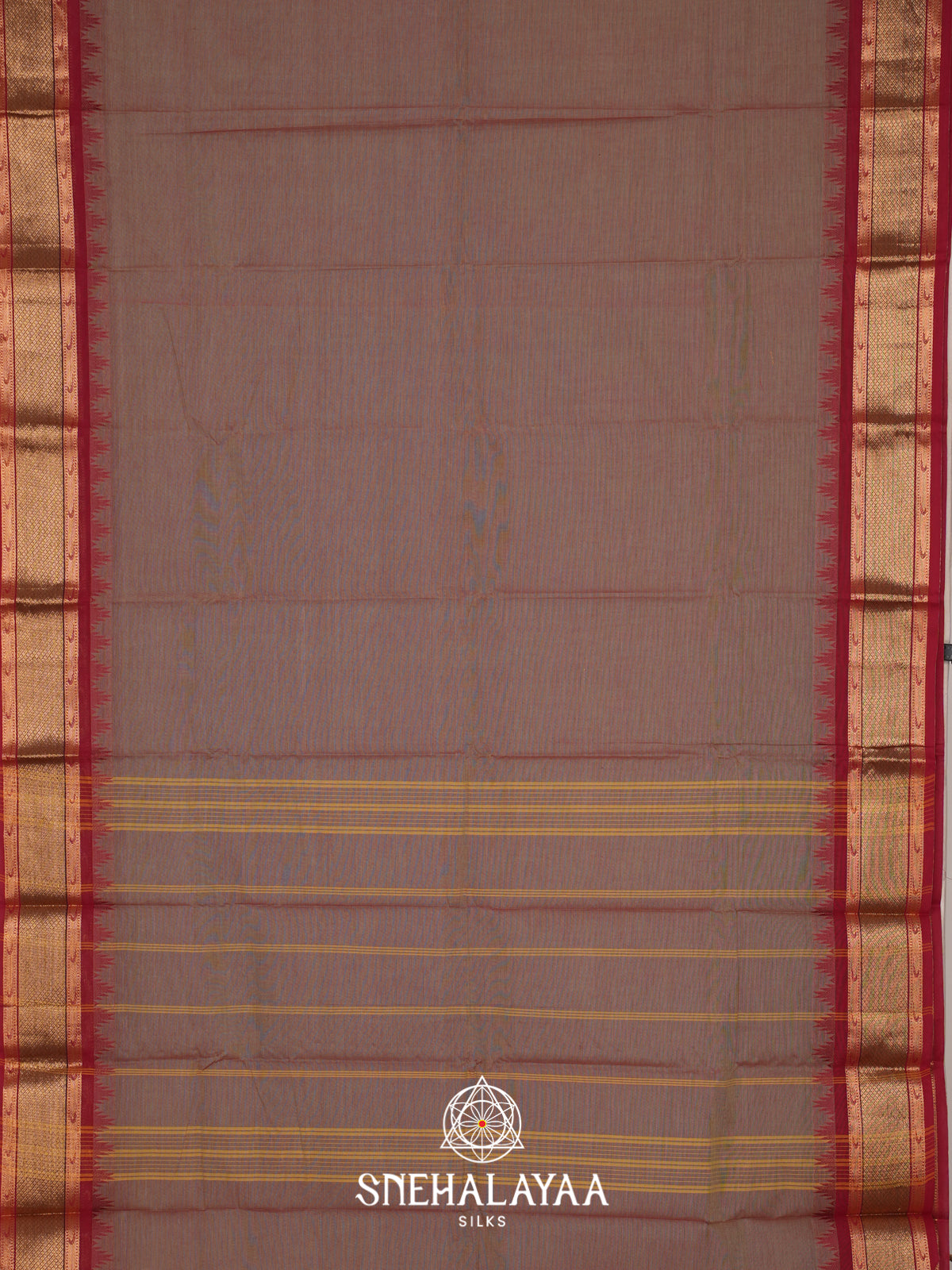Brown Chettinad Cotton Saree