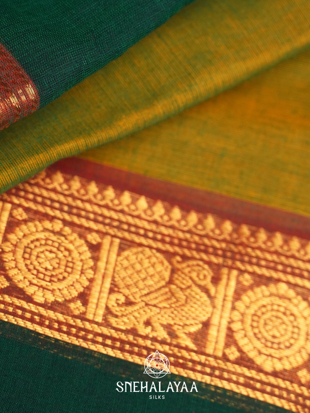 Green Chettinad Cotton Saree