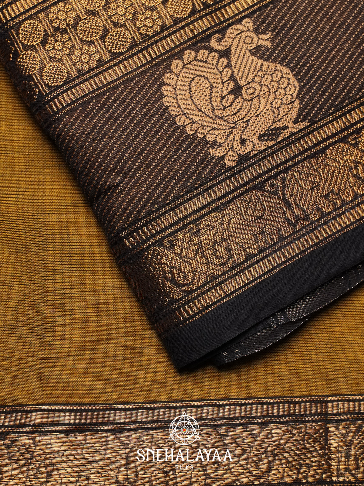 Brown Chettinad Cotton Saree