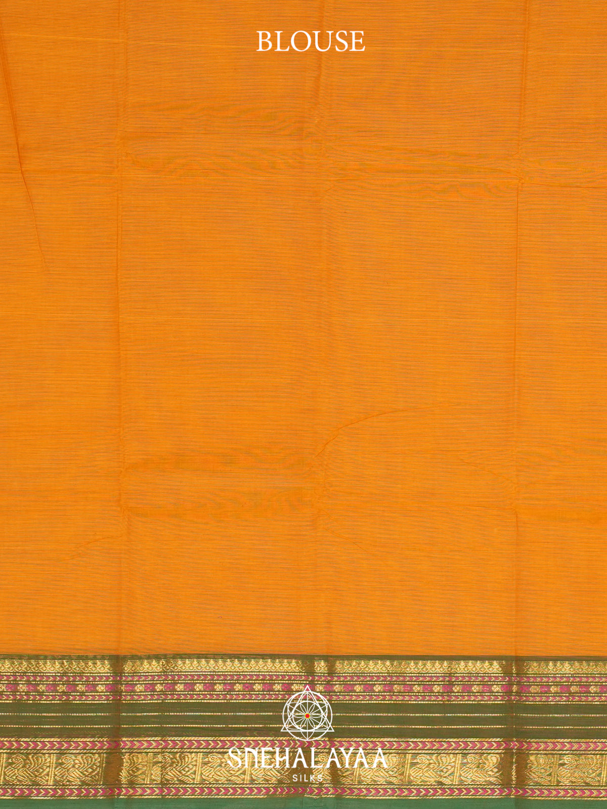 Mustard Yellow Chettinad Cotton Saree