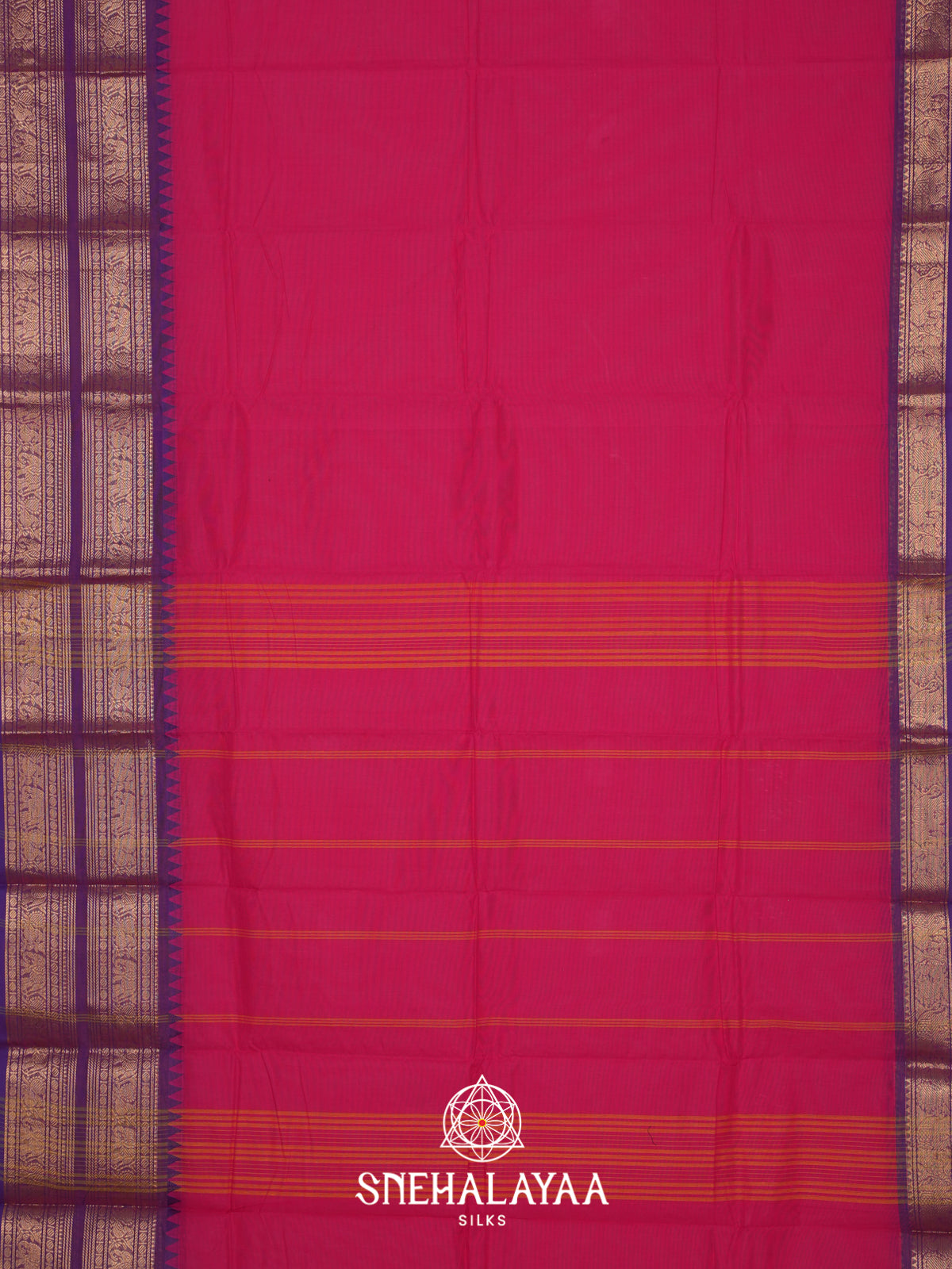 Pink Chettinad Cotton Saree