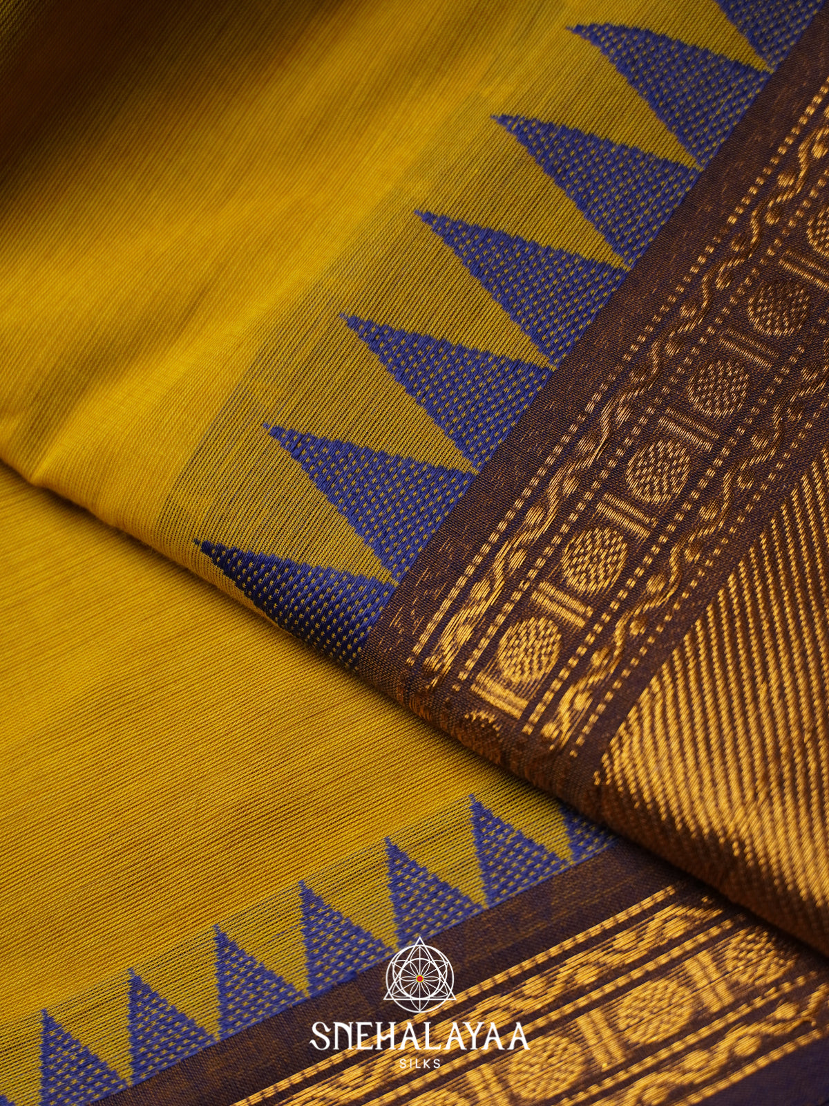 Lime Green Chettinad Cotton Saree