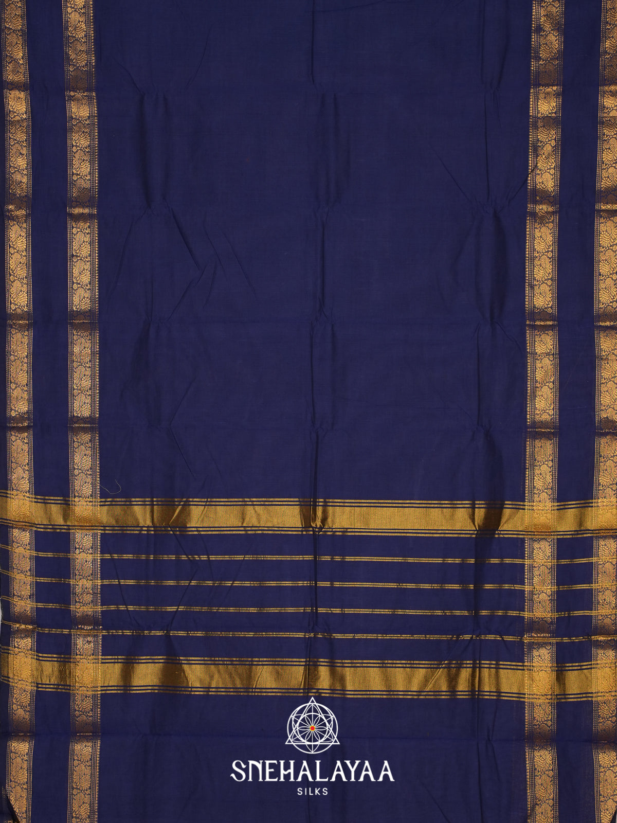 Navy Blue Chettinad Cotton Saree