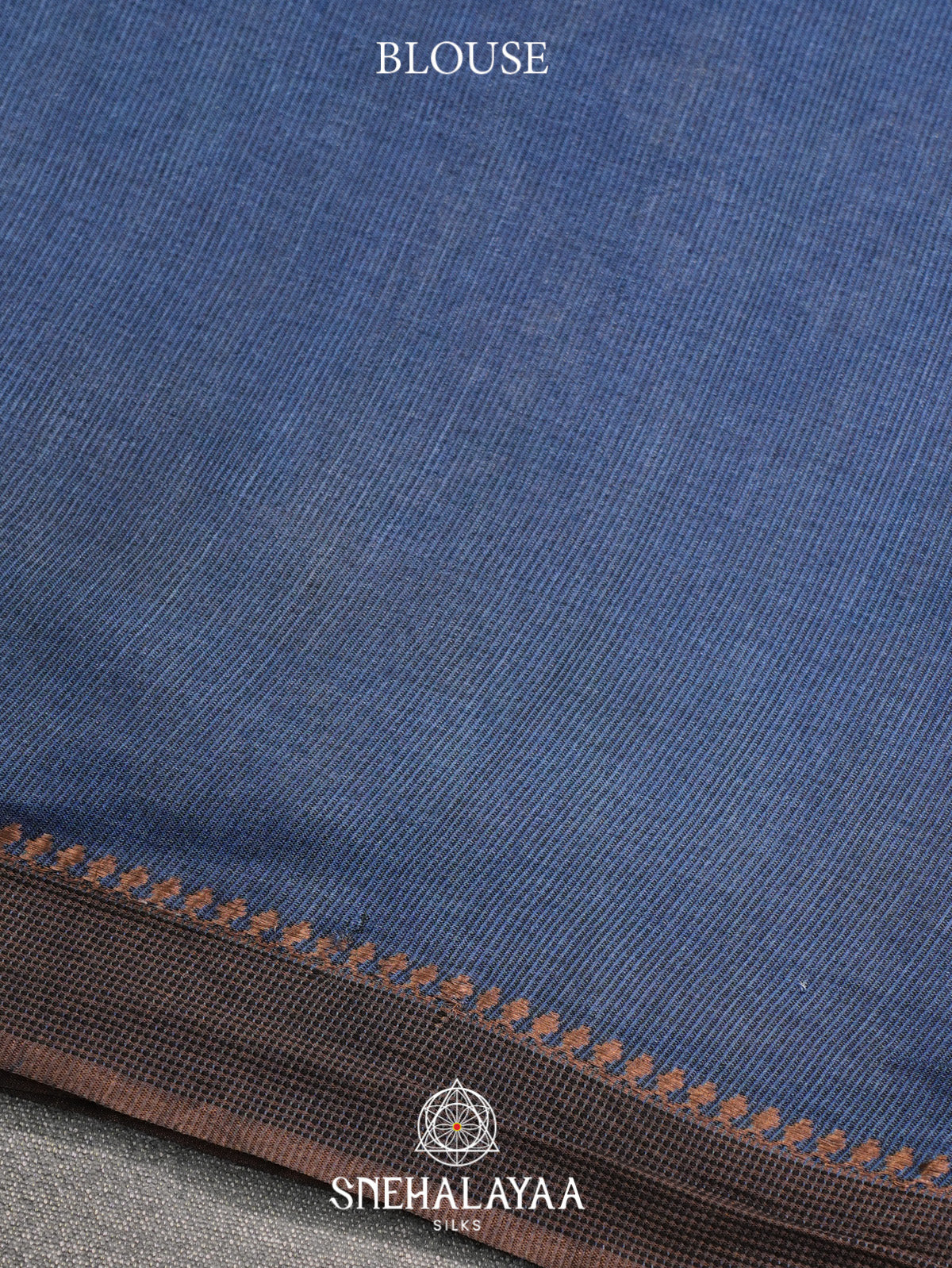 Blue Tussar Saree