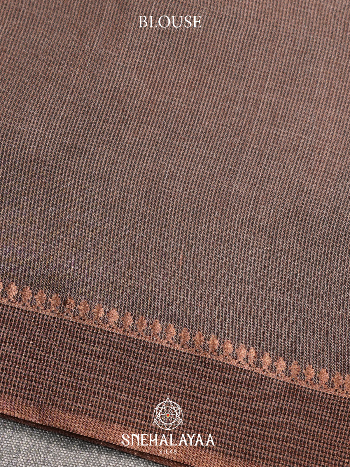 Brown Tussar Saree