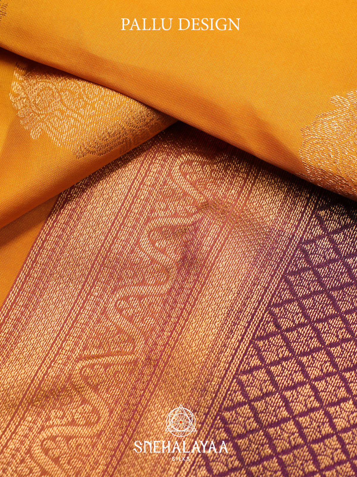 Mango Yellow Kanjivaram Silk Saree