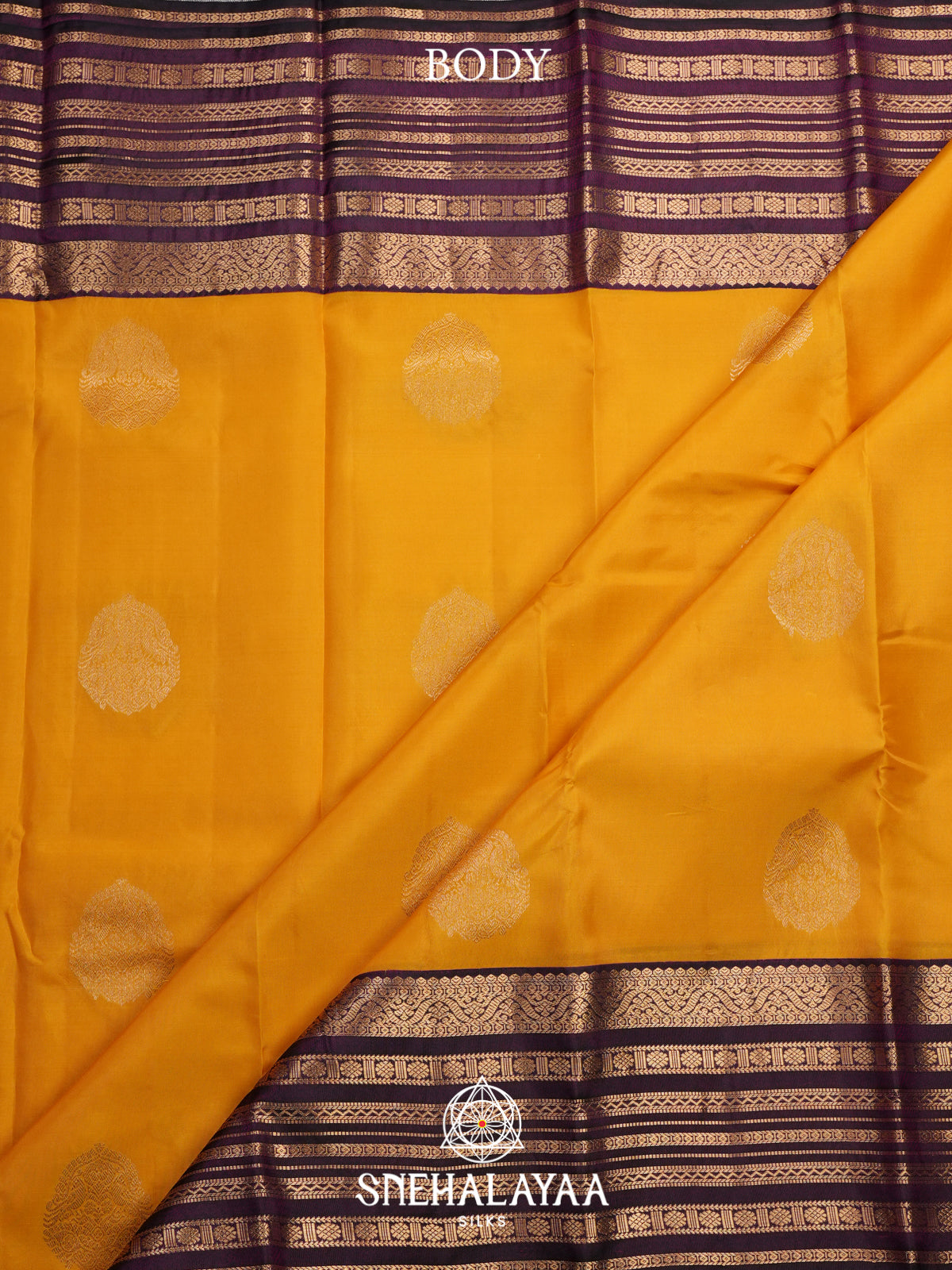 Mango Yellow Kanjivaram Silk Saree