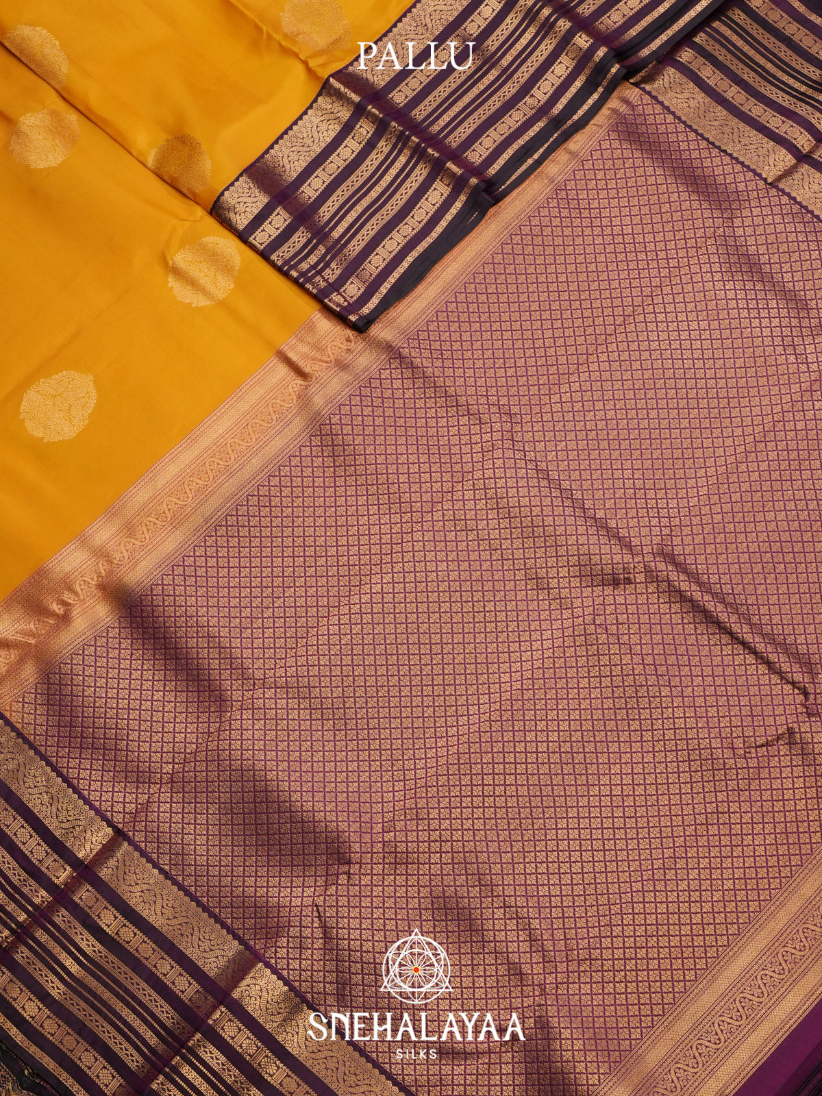 Mango Yellow Kanjivaram Silk Saree