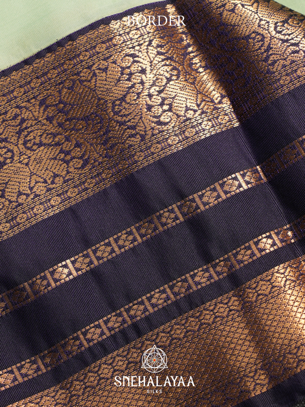 Mint Green Kanjivaram Silk Saree