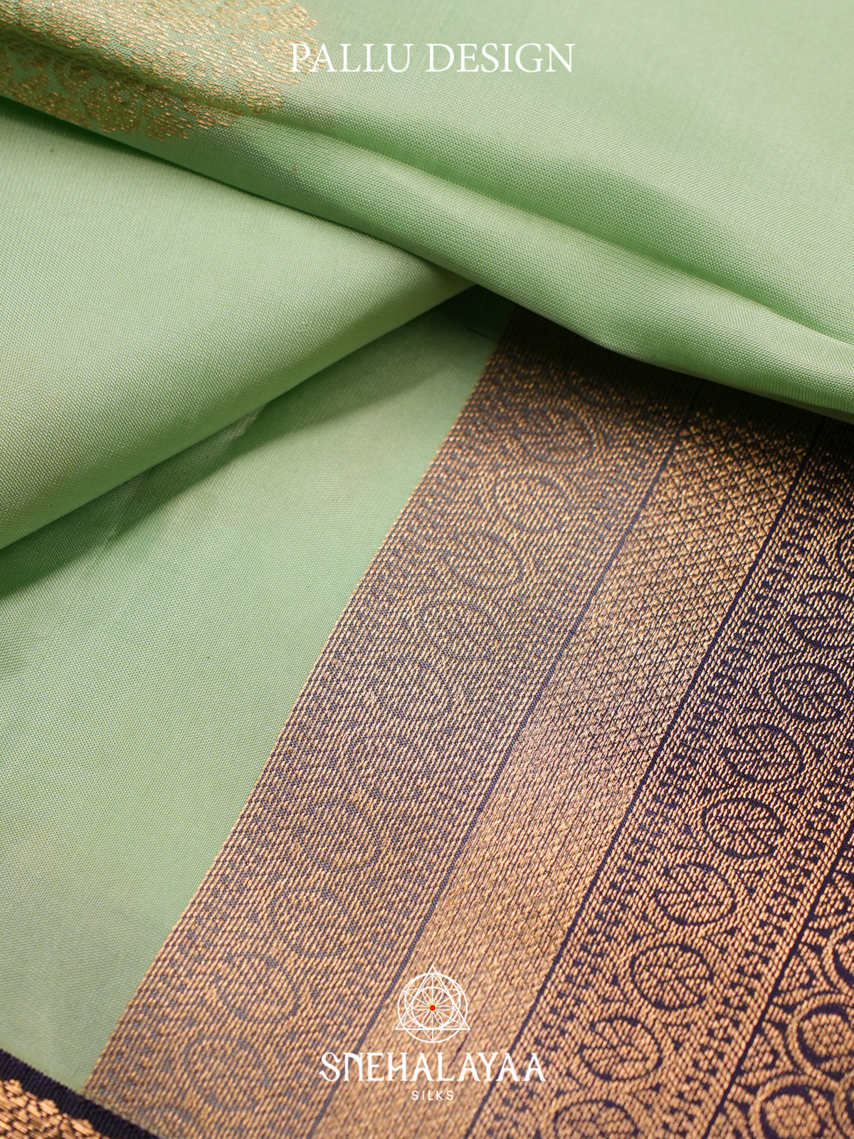 Mint Green Kanjivaram Silk Saree