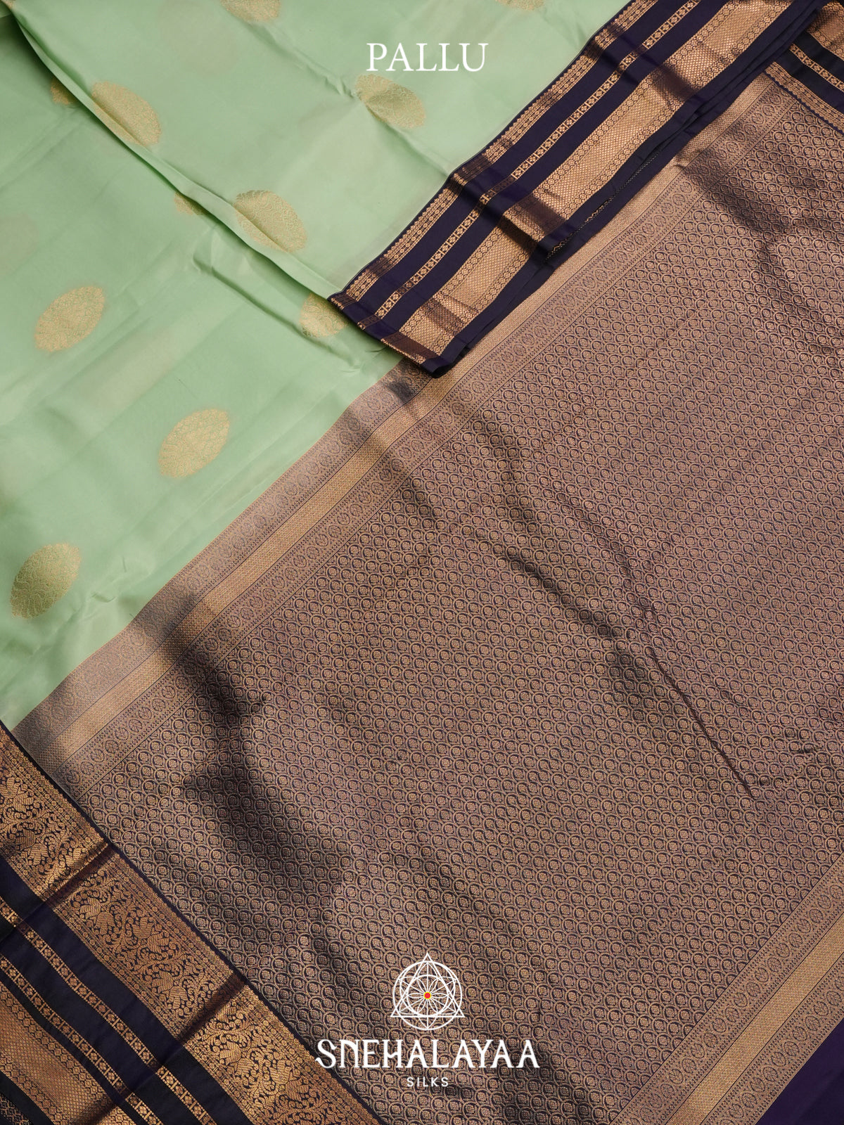 Mint Green Kanjivaram Silk Saree