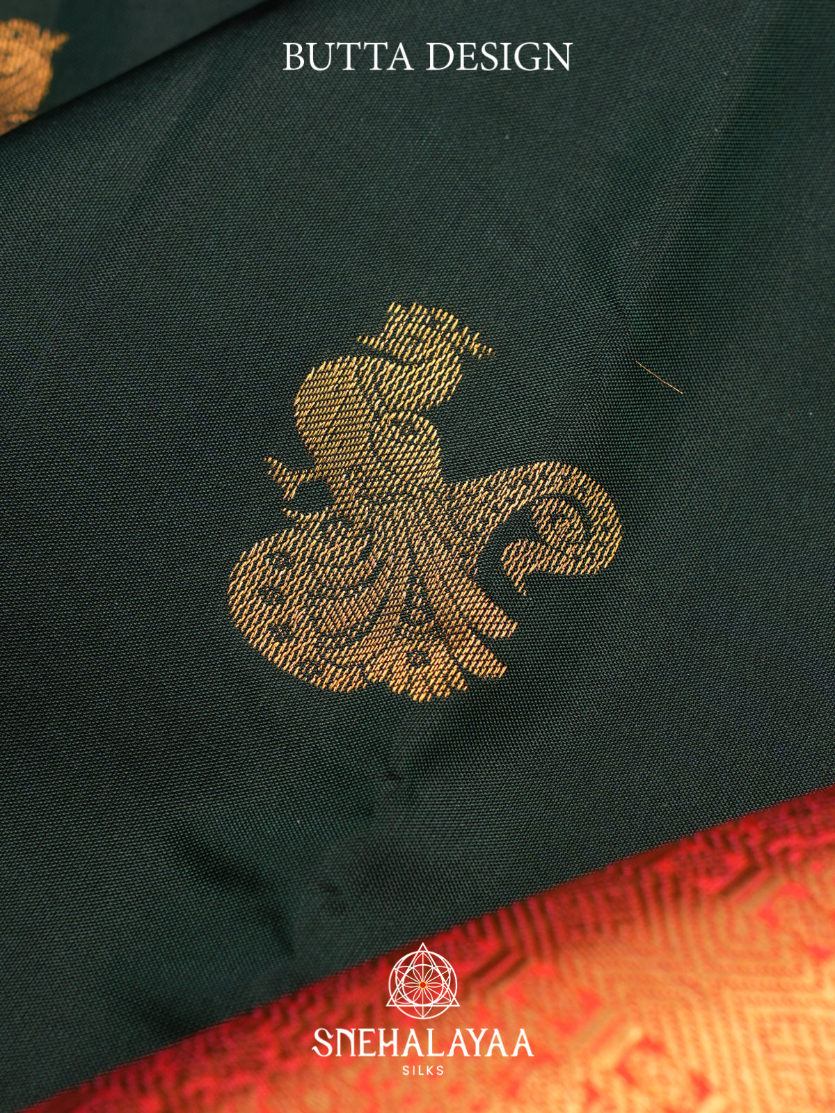 Forest Green Kanjivaram Silk Saree