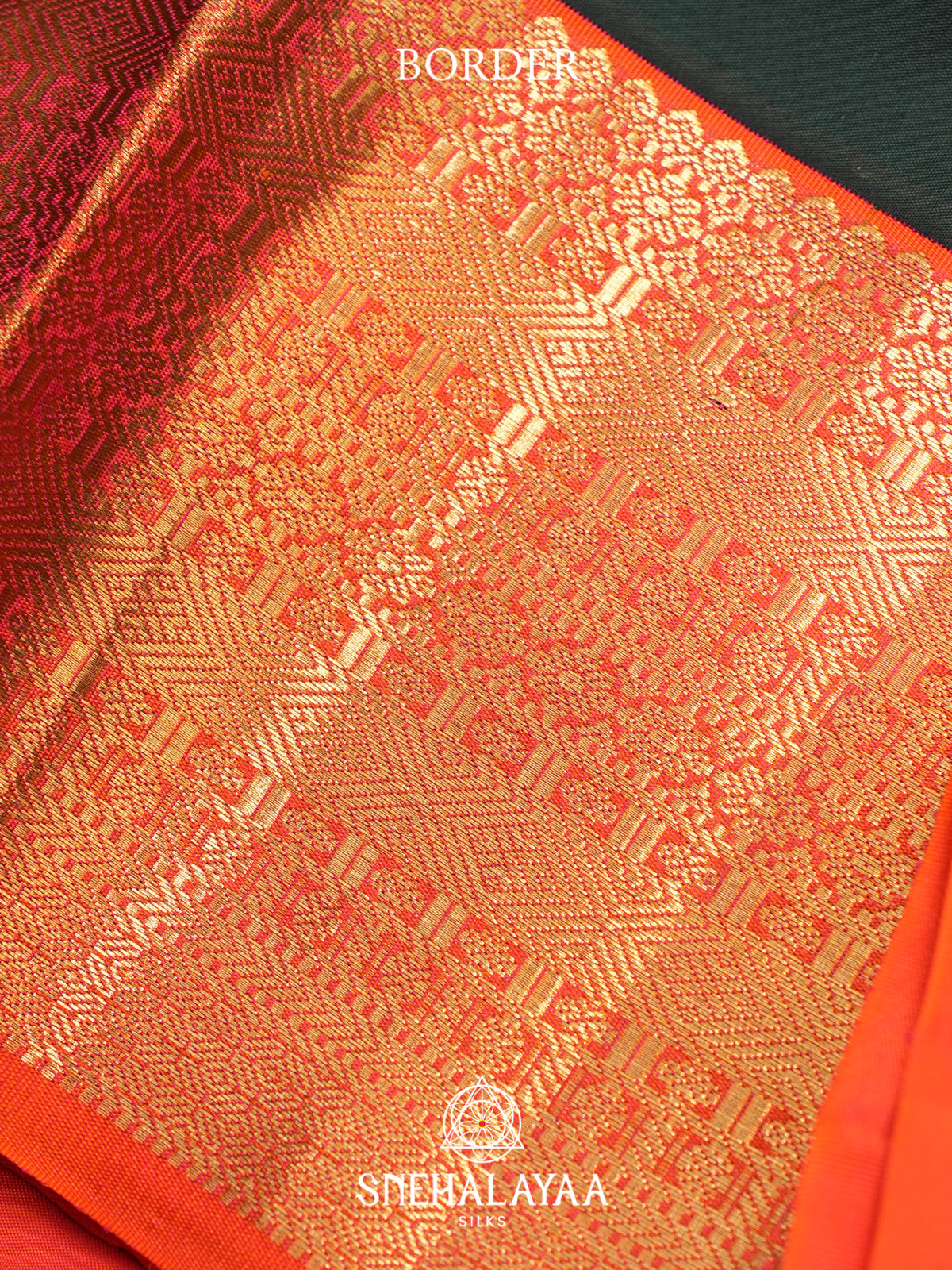 Forest Green Kanjivaram Silk Saree