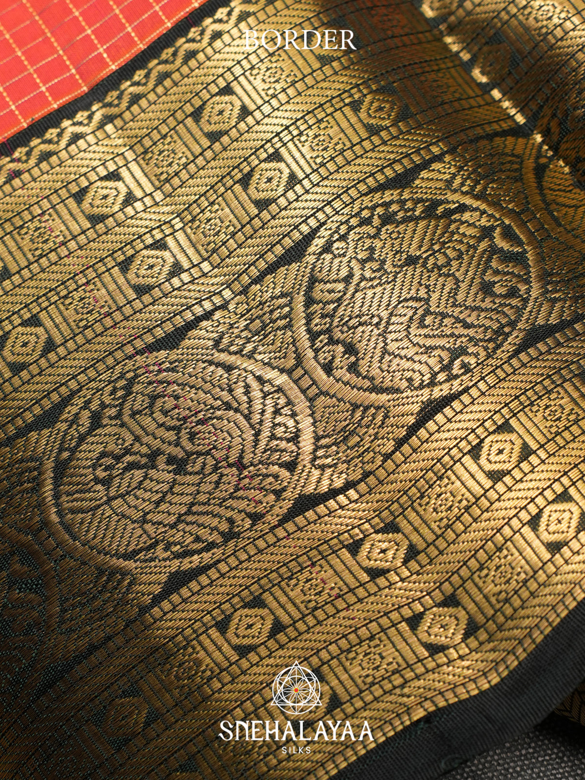 Peach Kanjivaram Silk Saree