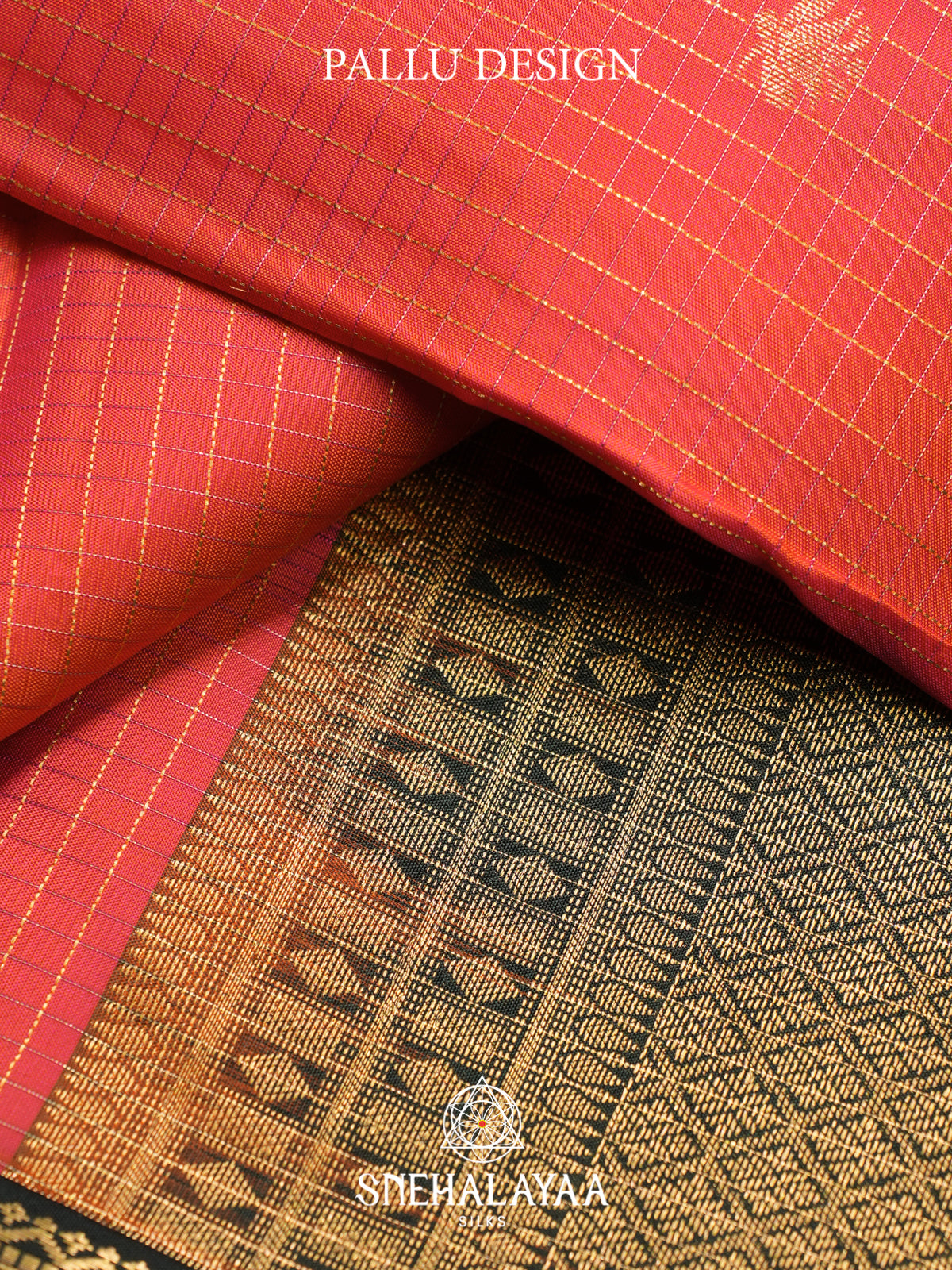 Peach Kanjivaram Silk Saree