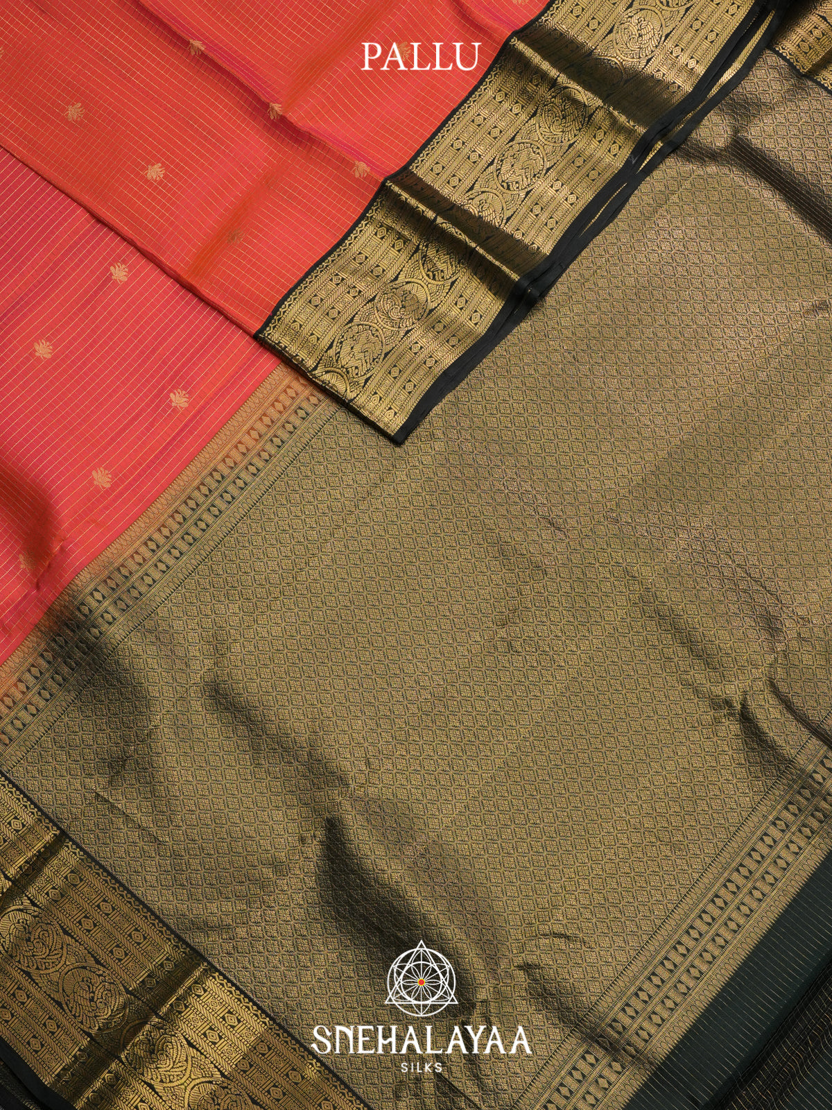 Peach Kanjivaram Silk Saree