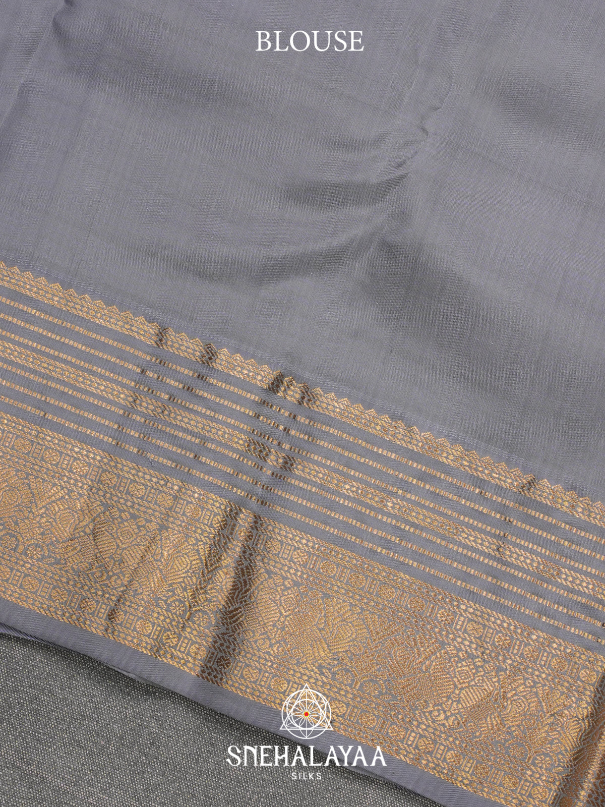 Navy Blue Kanjivaram Silk Saree