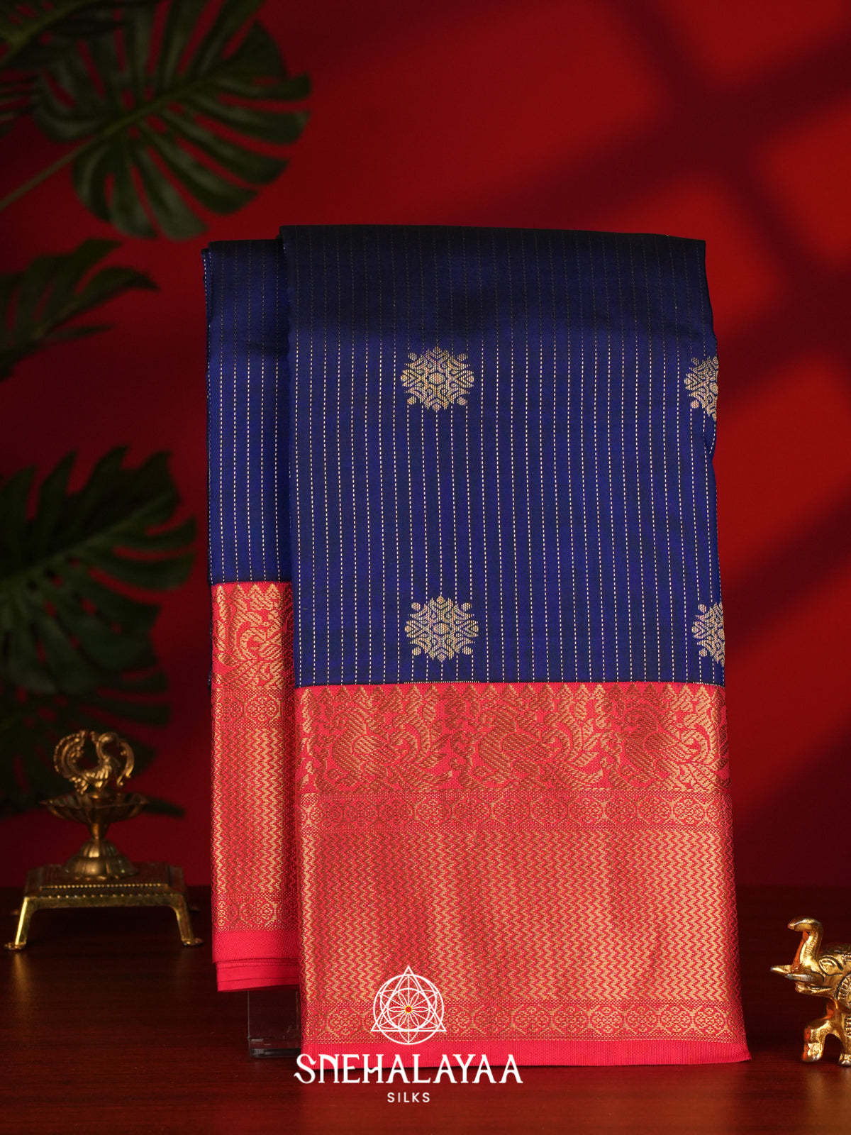 Blue Kanjivaram Silk Saree