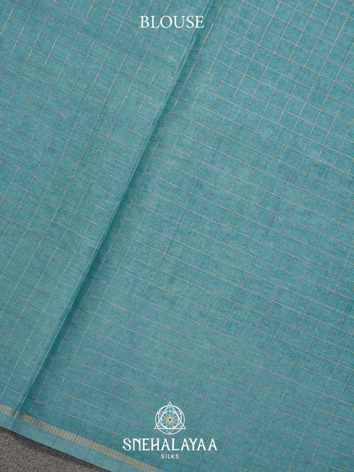 Teal Blue Tussar Saree