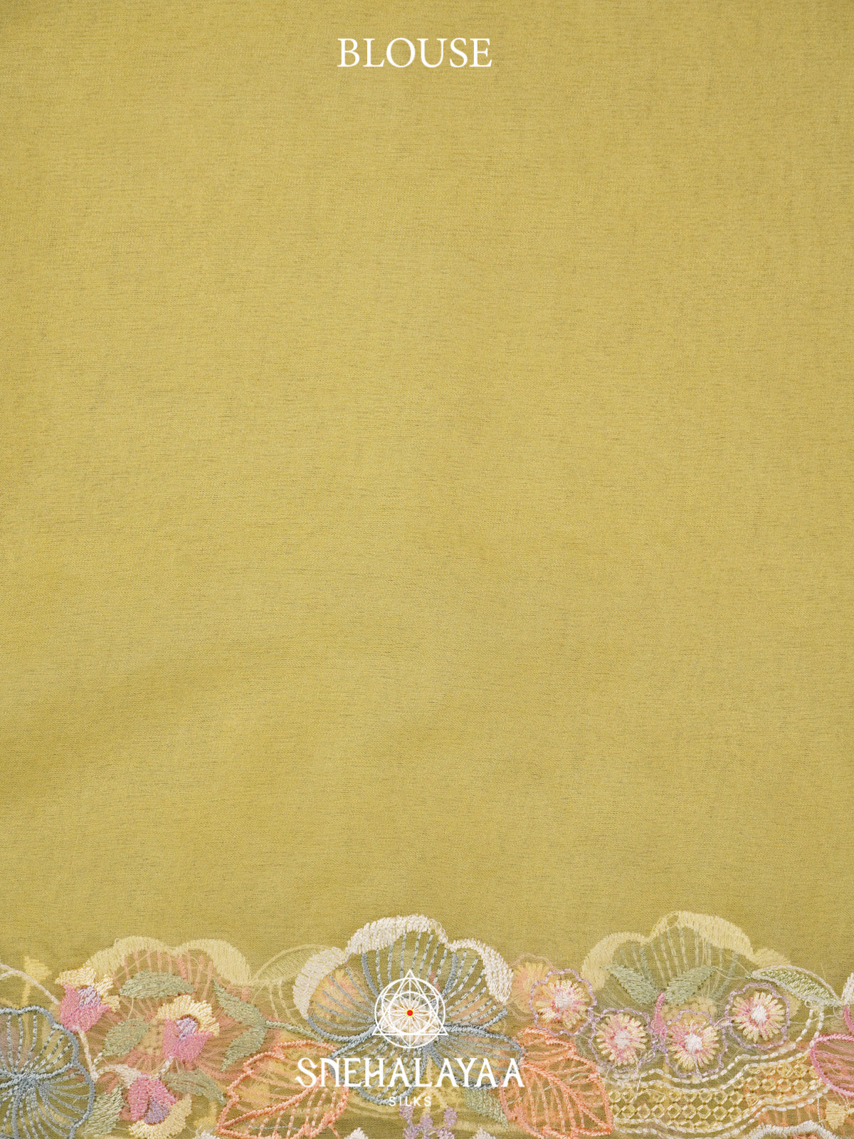 Yellow Organza Saree