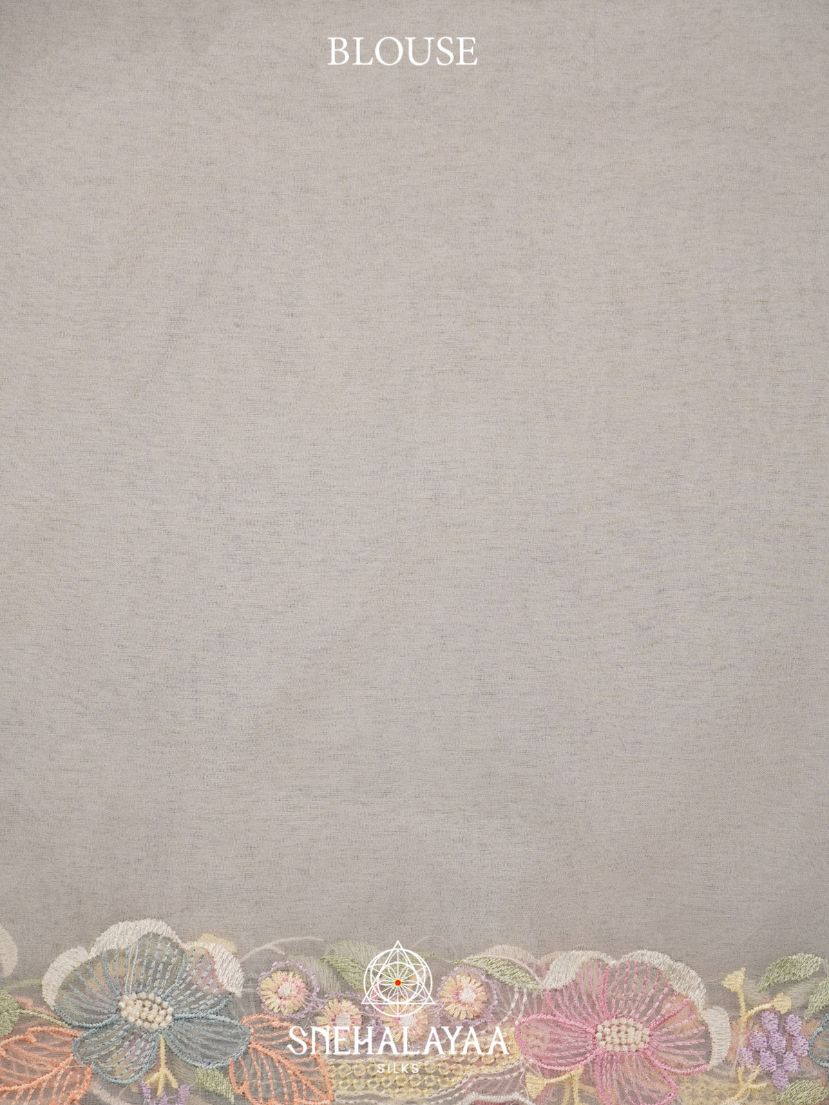 Off White Embroidered Organza Saree