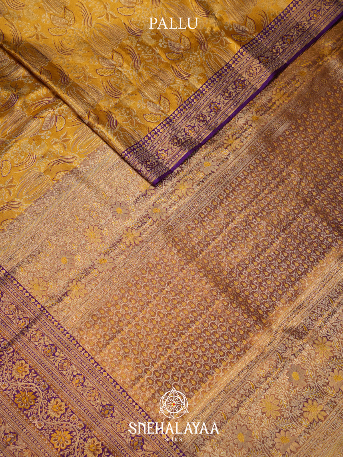 Lemon Yellow Kanjivaram Silk Saree