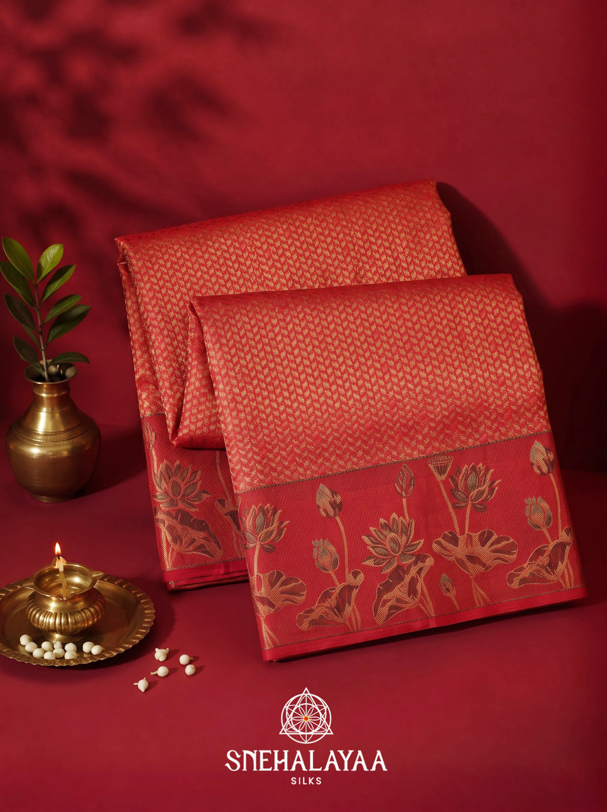 Red Kanjivaram Silk Saree