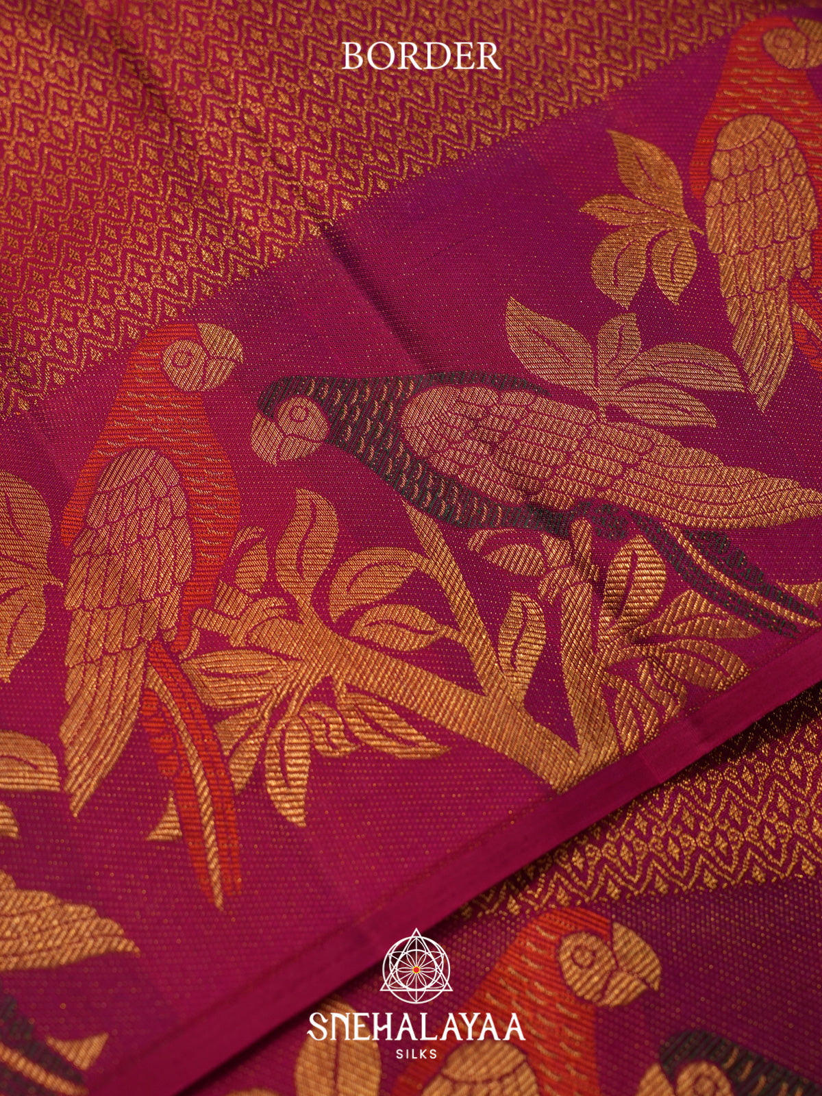 Magenta Kanjivaram Silk Saree