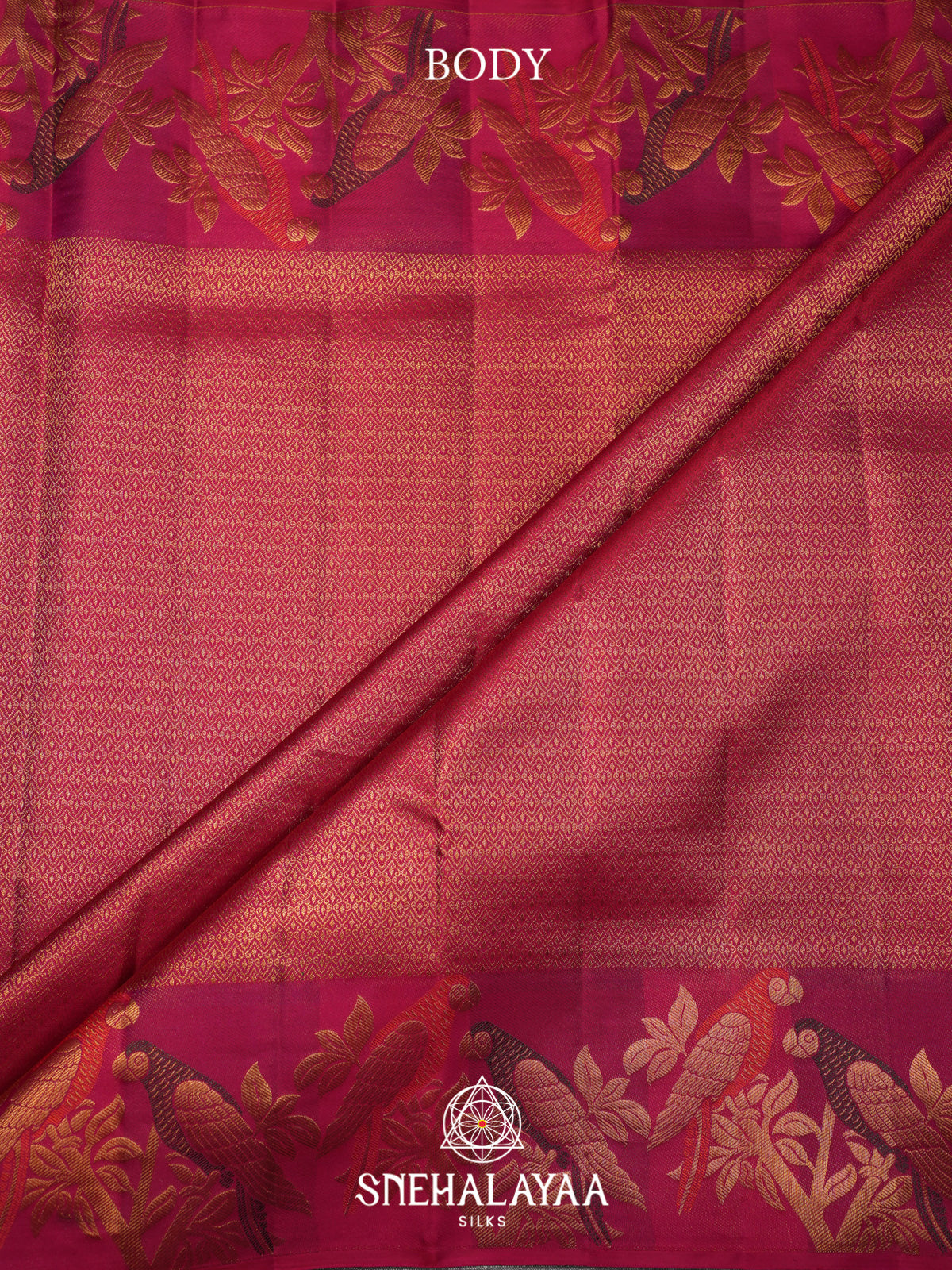 Magenta Kanjivaram Silk Saree
