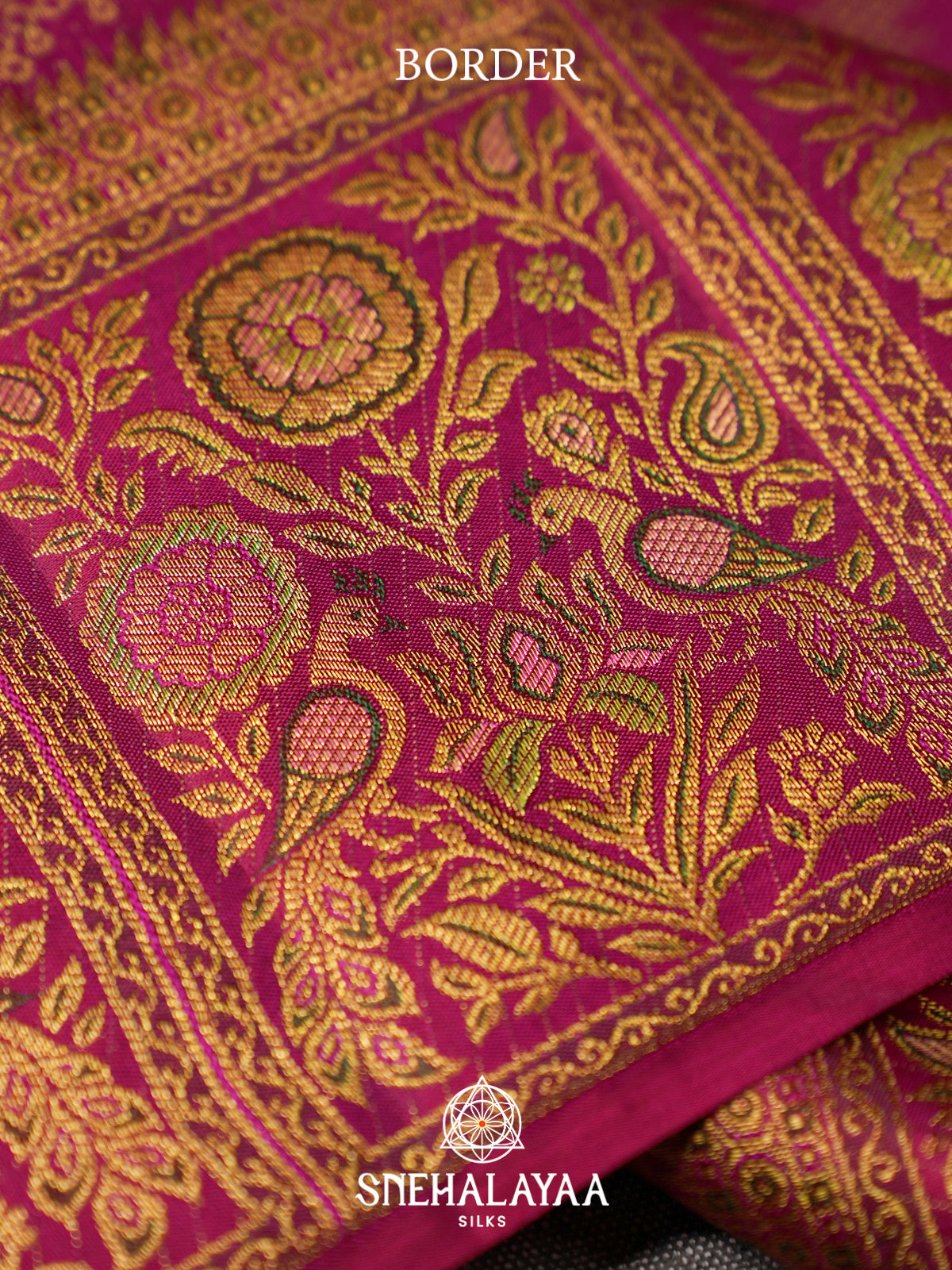 Magenta Kanjivaram Silk Saree