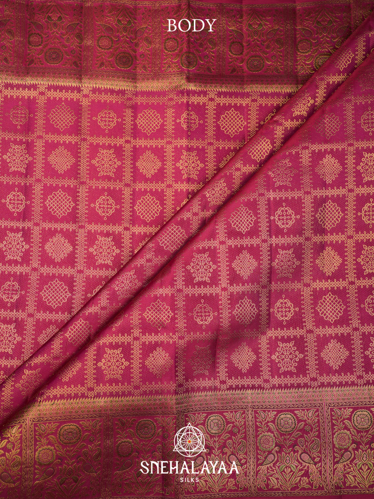 Magenta Kanjivaram Silk Saree
