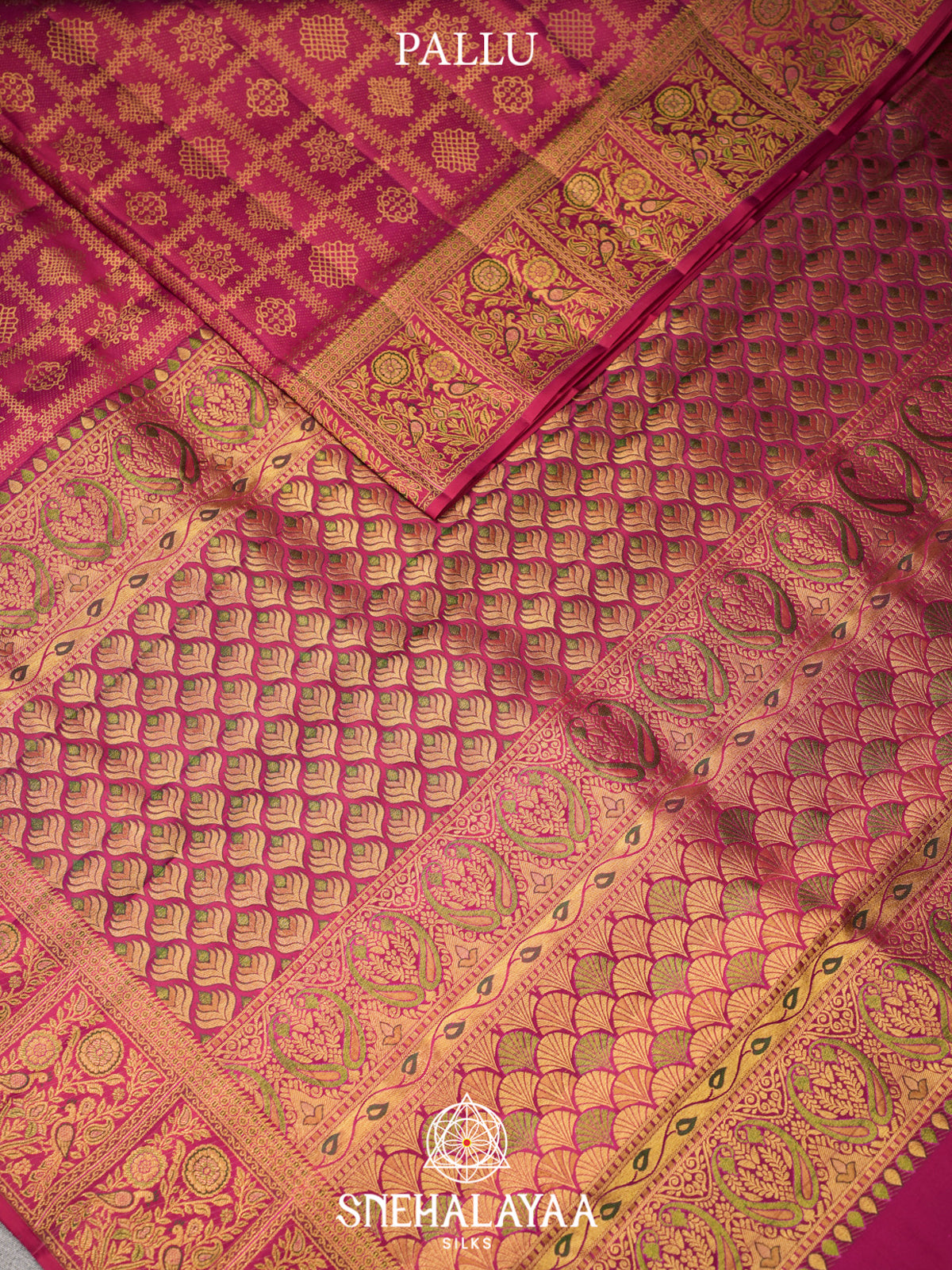 Magenta Kanjivaram Silk Saree