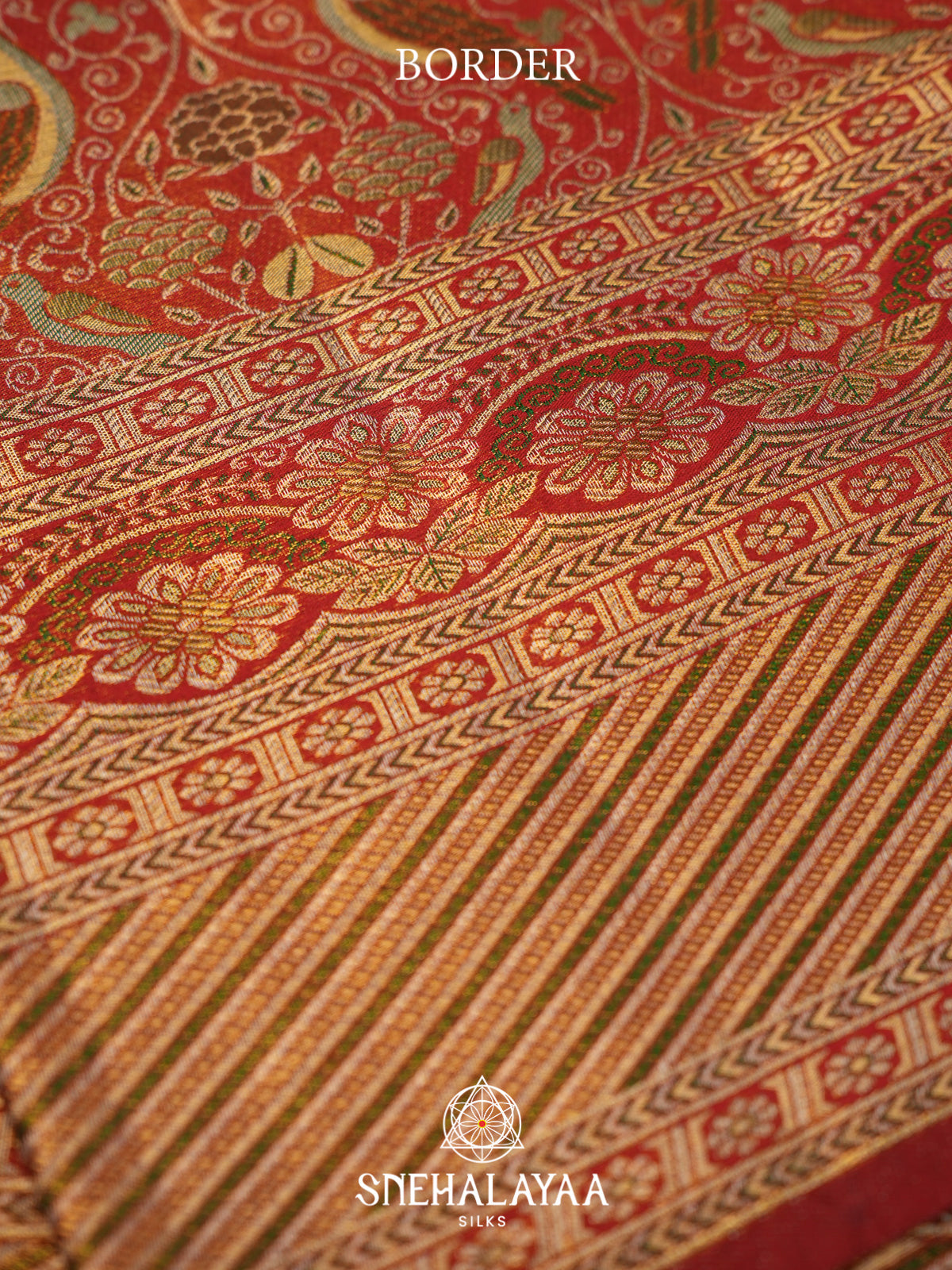 Peach Kanjivaram Silk Saree