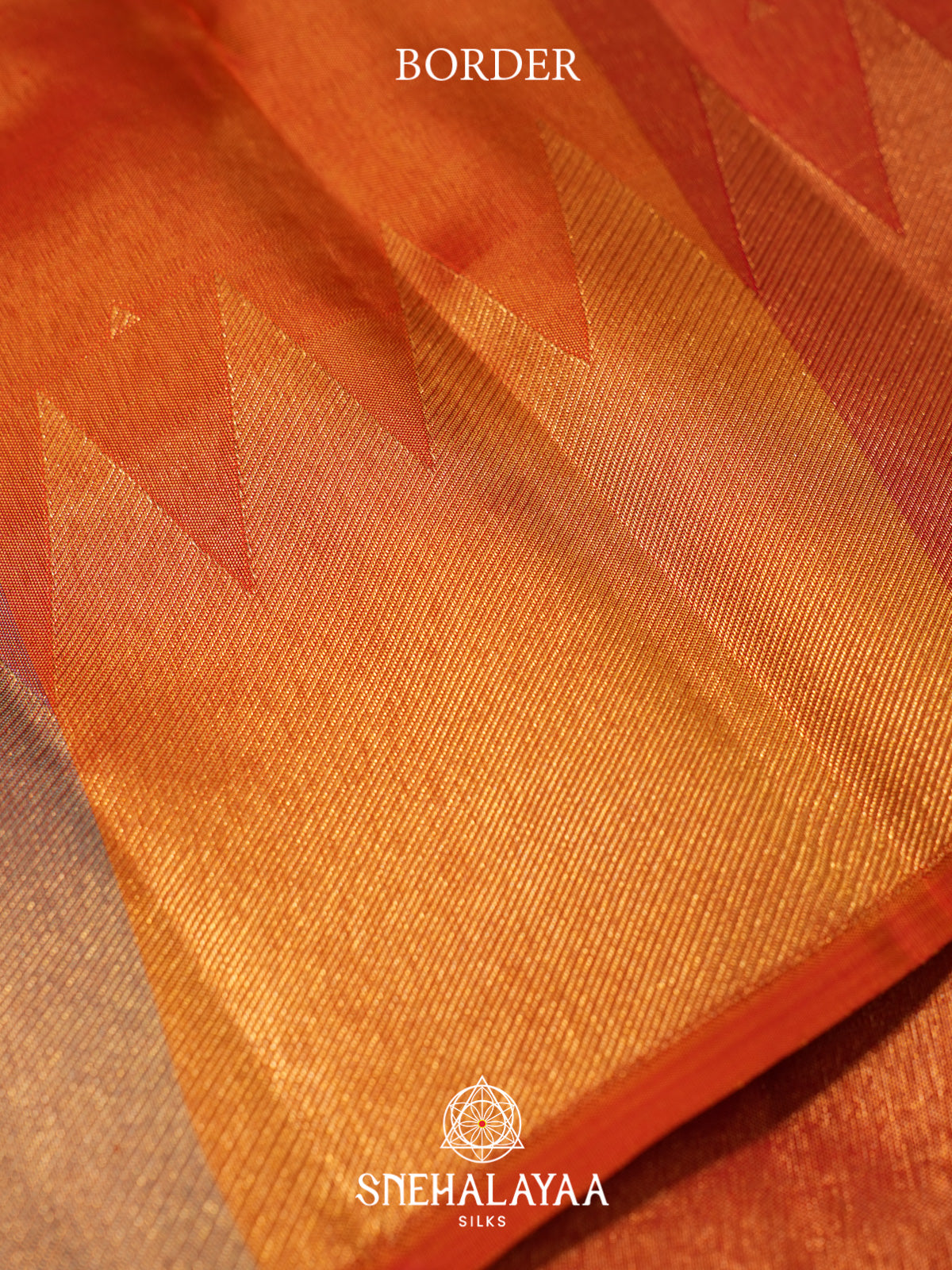 Orange Kanjivaram Silk Saree