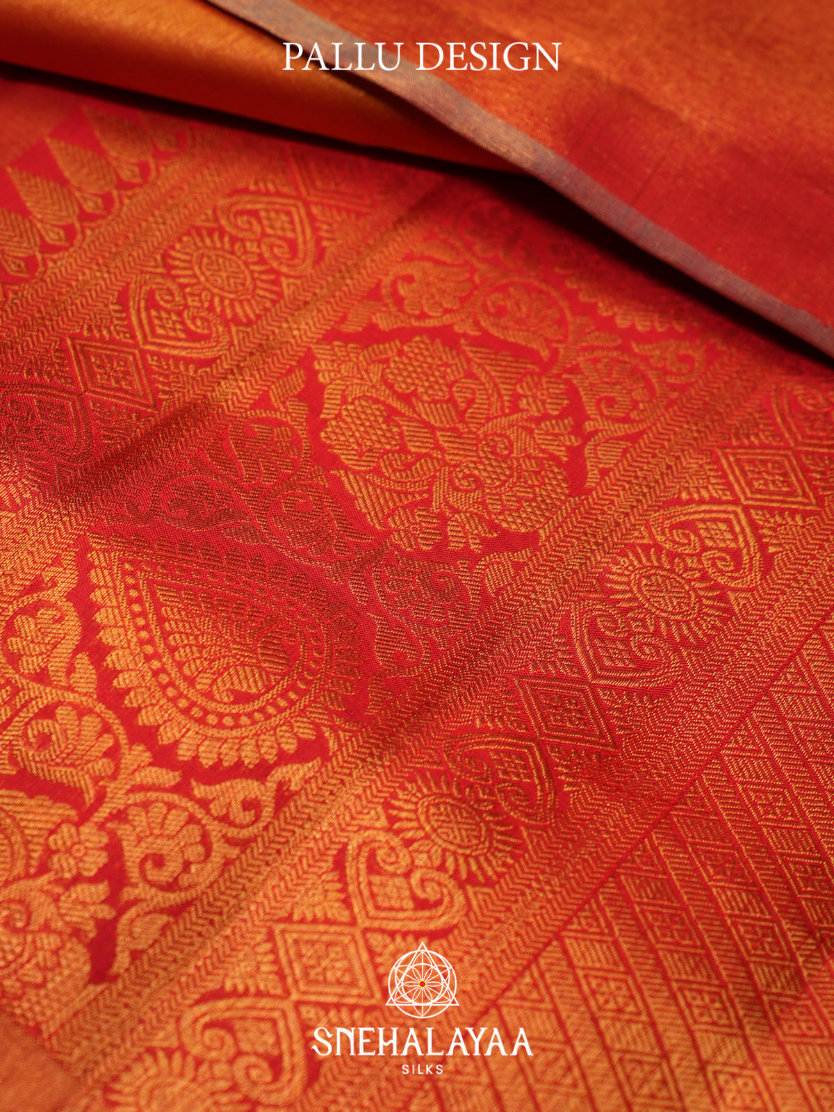 Orange Kanjivaram Silk Saree