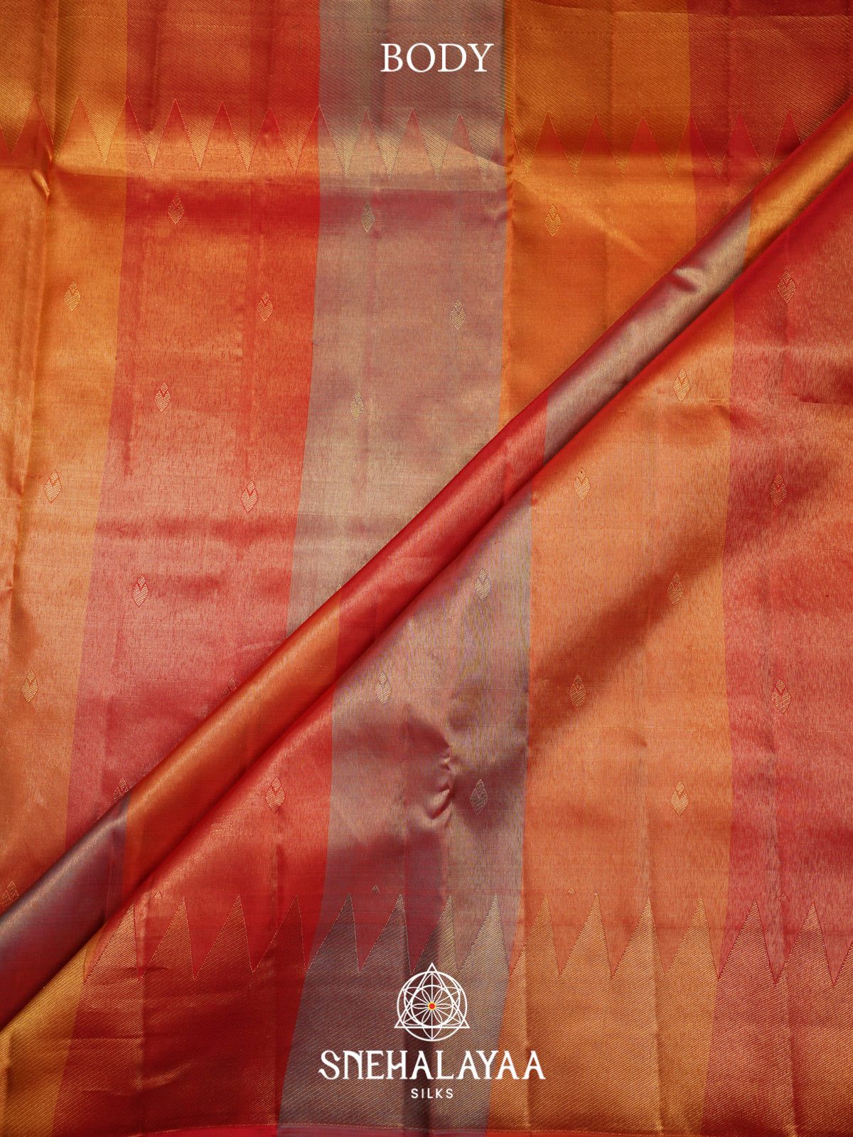 Orange Kanjivaram Silk Saree