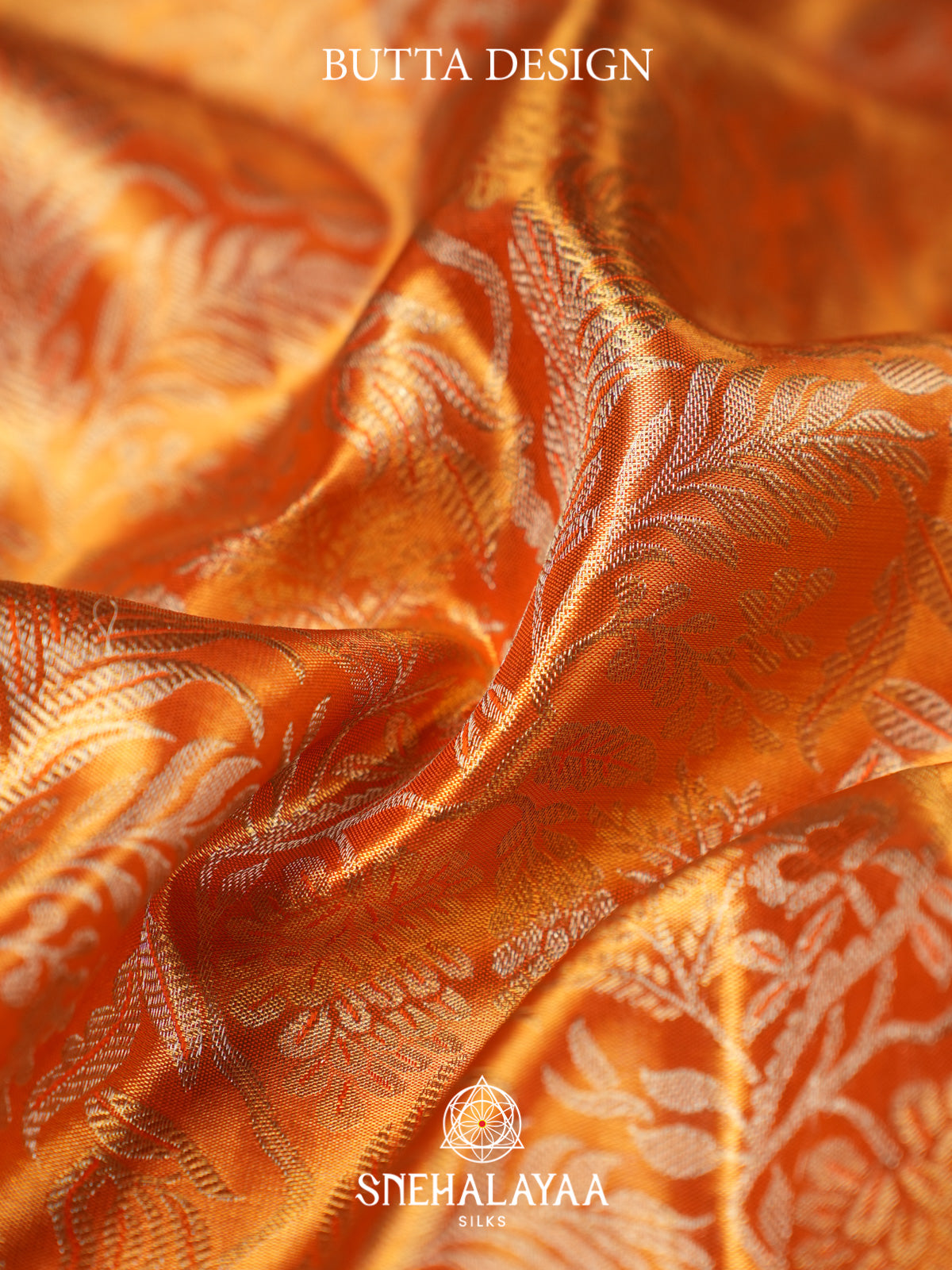 Golden Yellow Kanjivaram Silk Saree