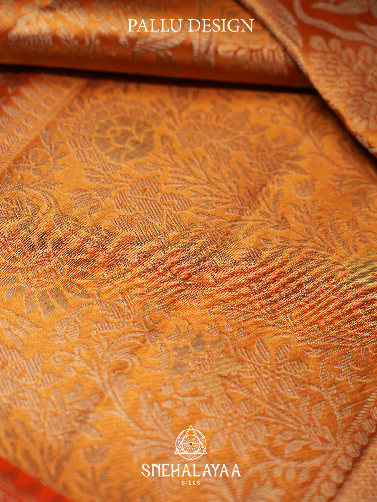 Golden Yellow Kanjivaram Silk Saree