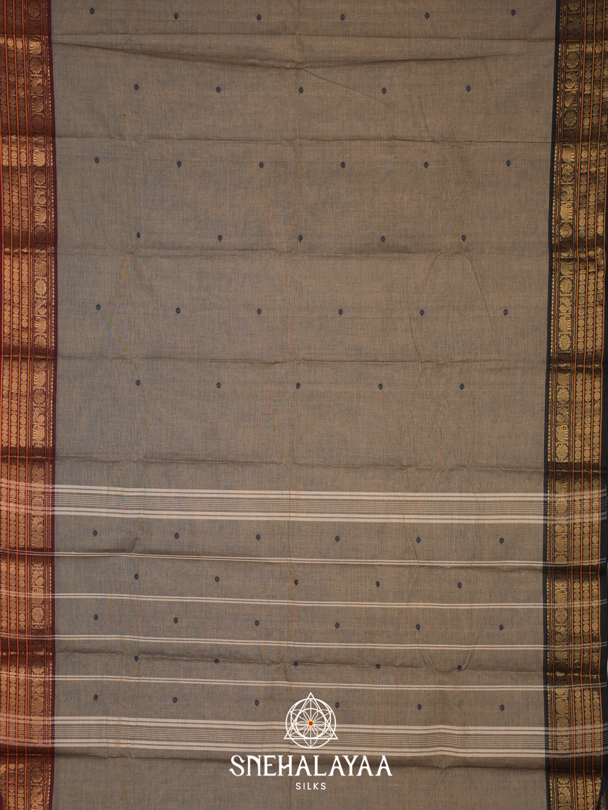 Brown Chettinad Cotton Saree