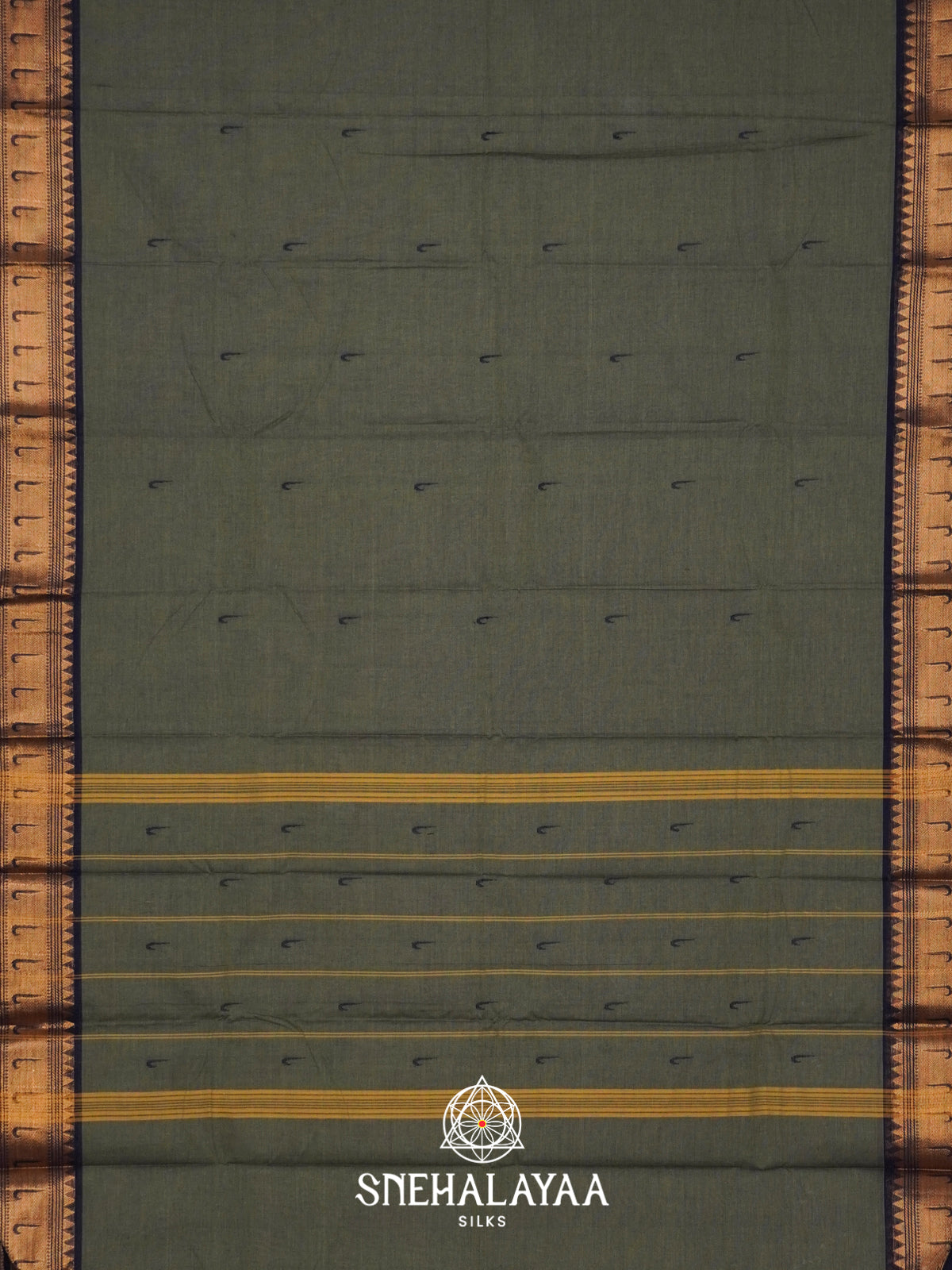 Grey Chettinad Cotton Saree