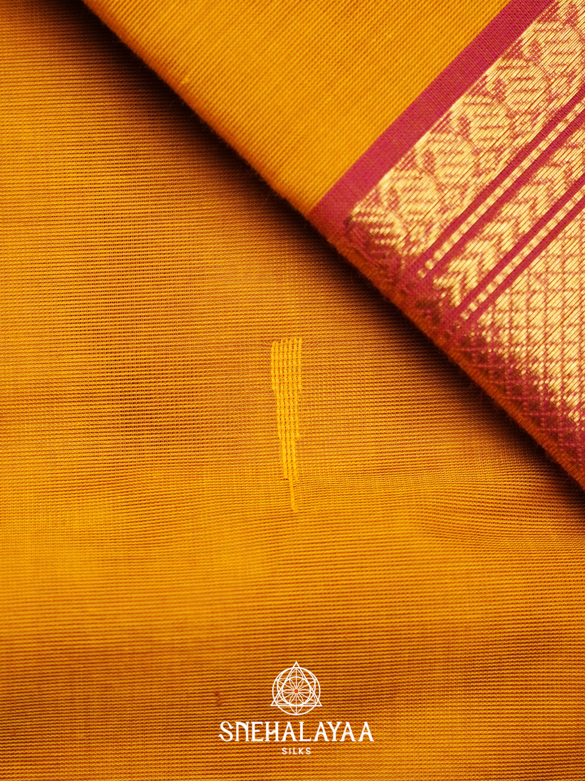 Mustard Yellow Chettinad Cotton Saree