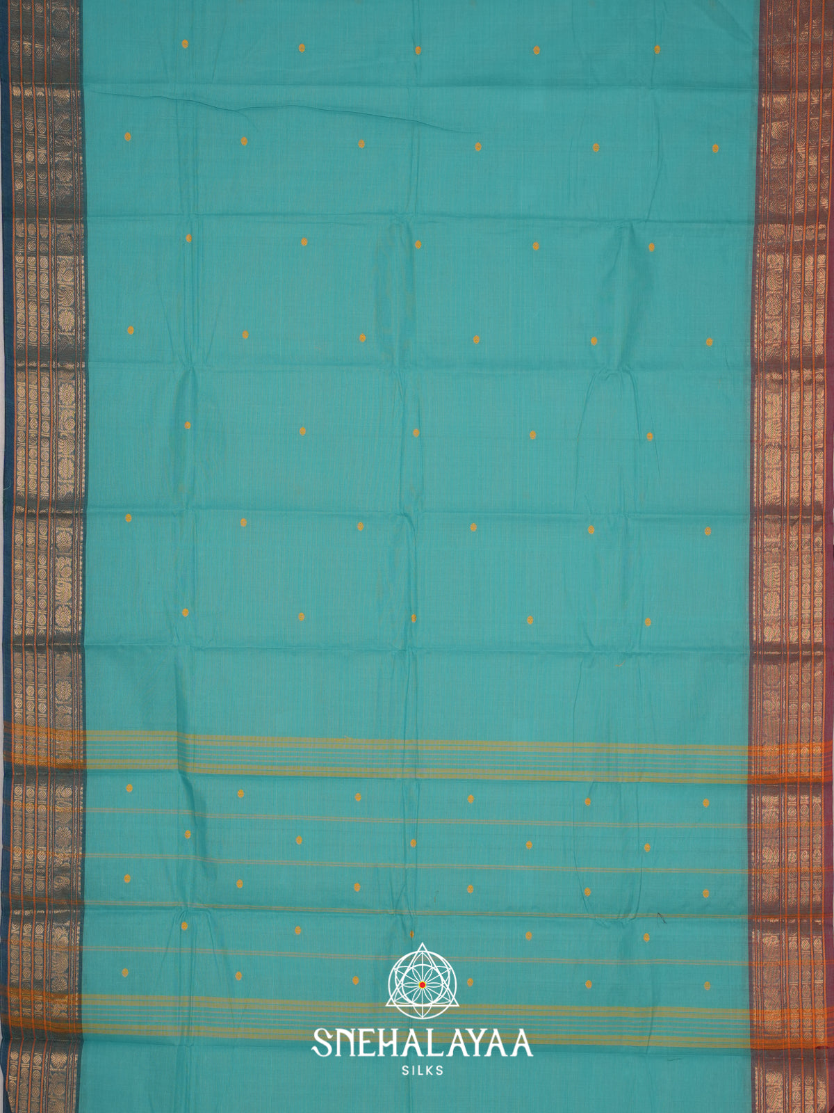 Blue Chettinad Cotton Saree