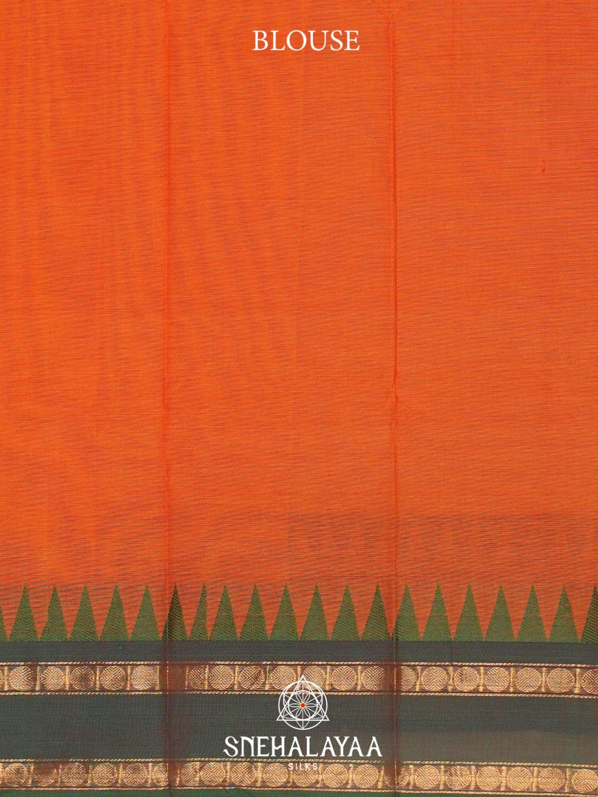 Burnt Orange  Chettinad Cotton Saree