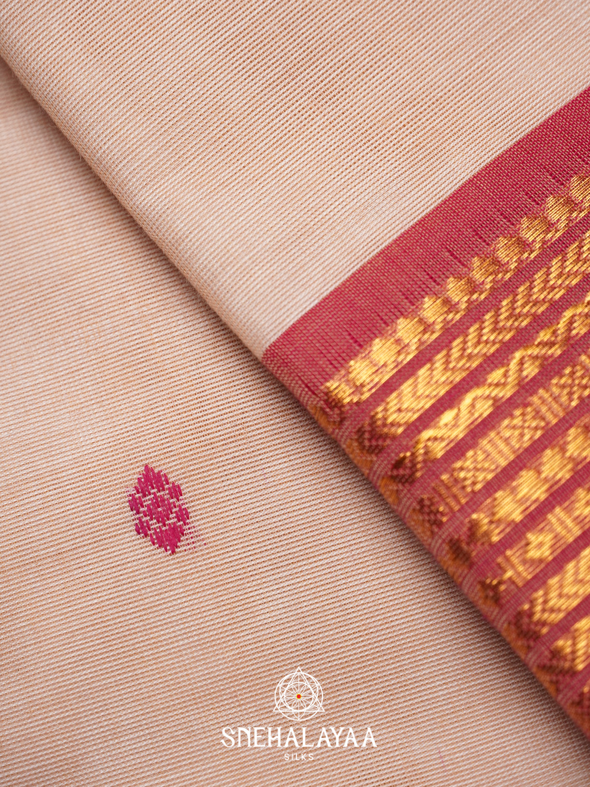 Onion Pink Chettinad Cotton Saree
