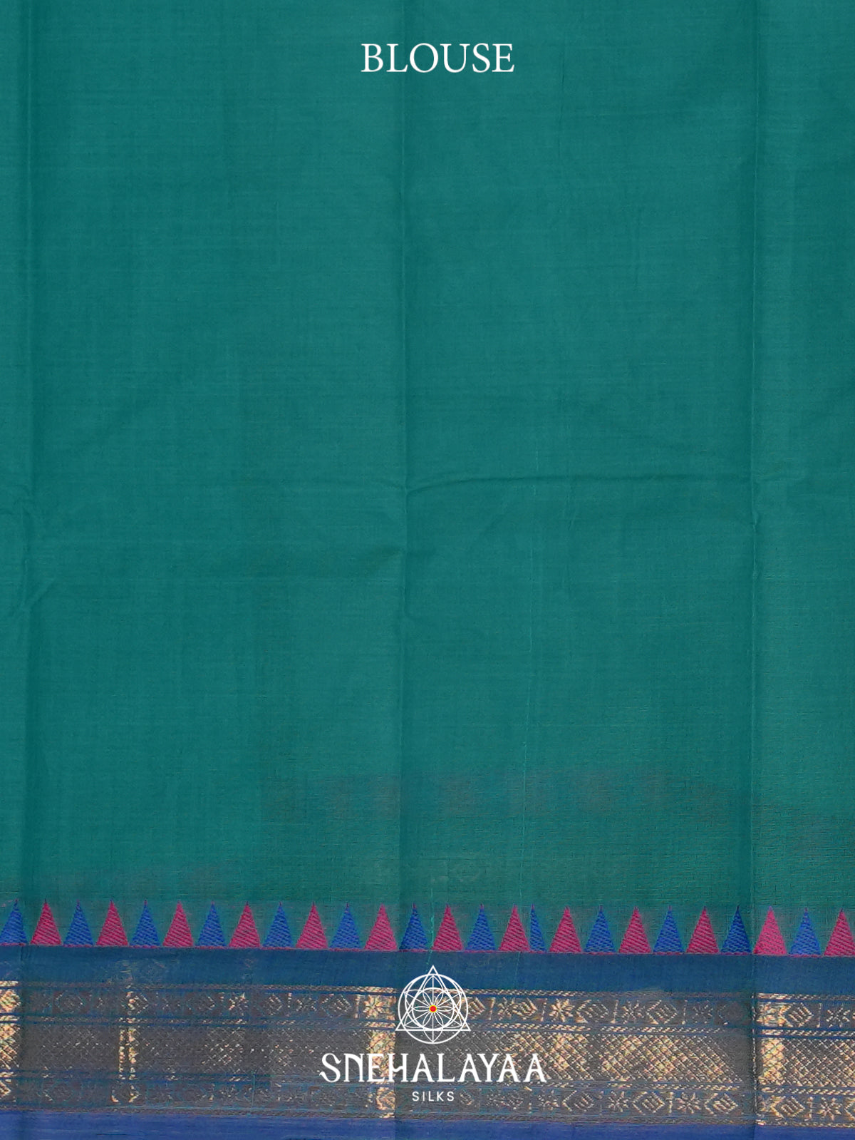 Peacock Blue Chettinad Cotton Saree